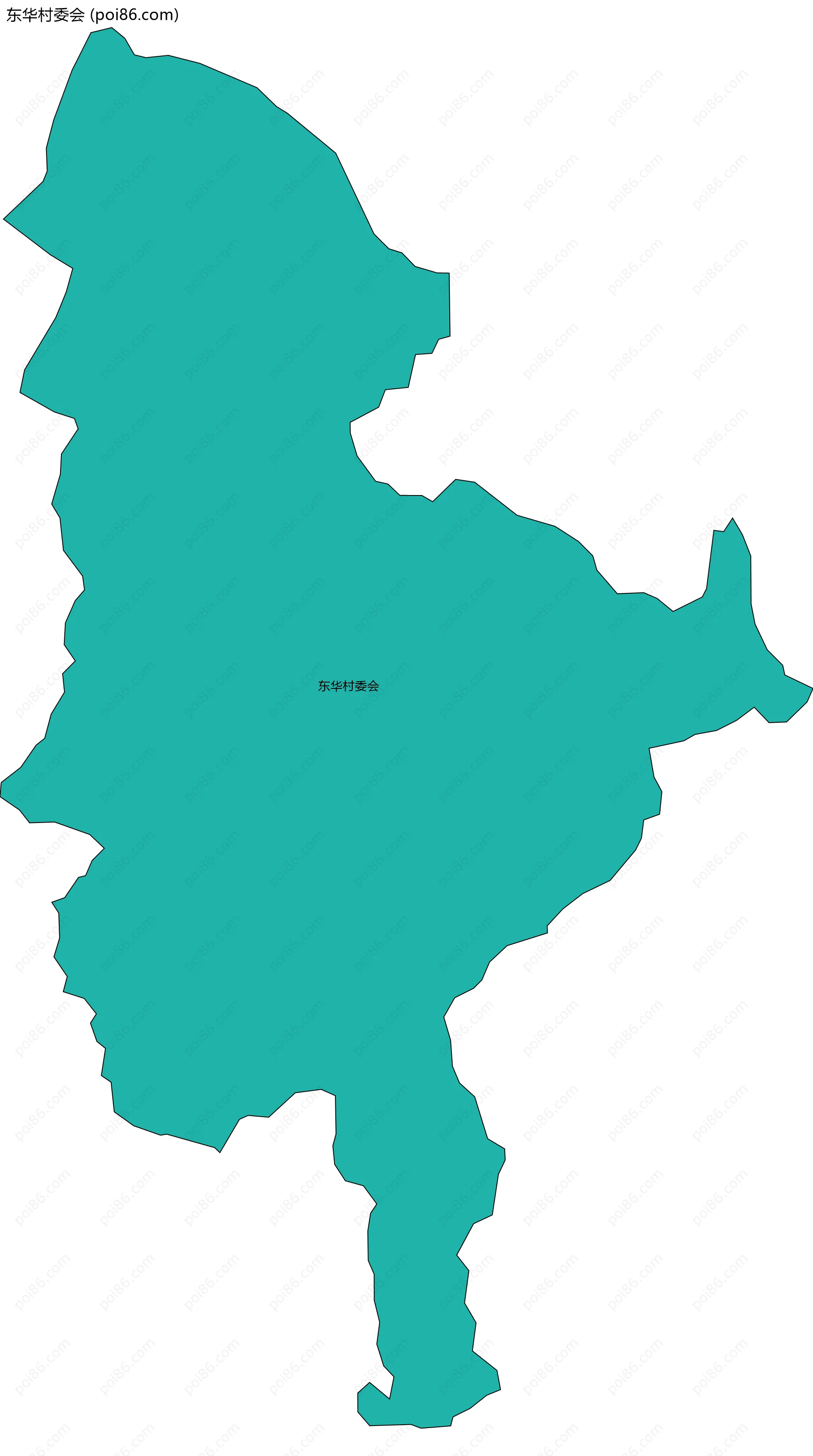 东华村委会边界地图