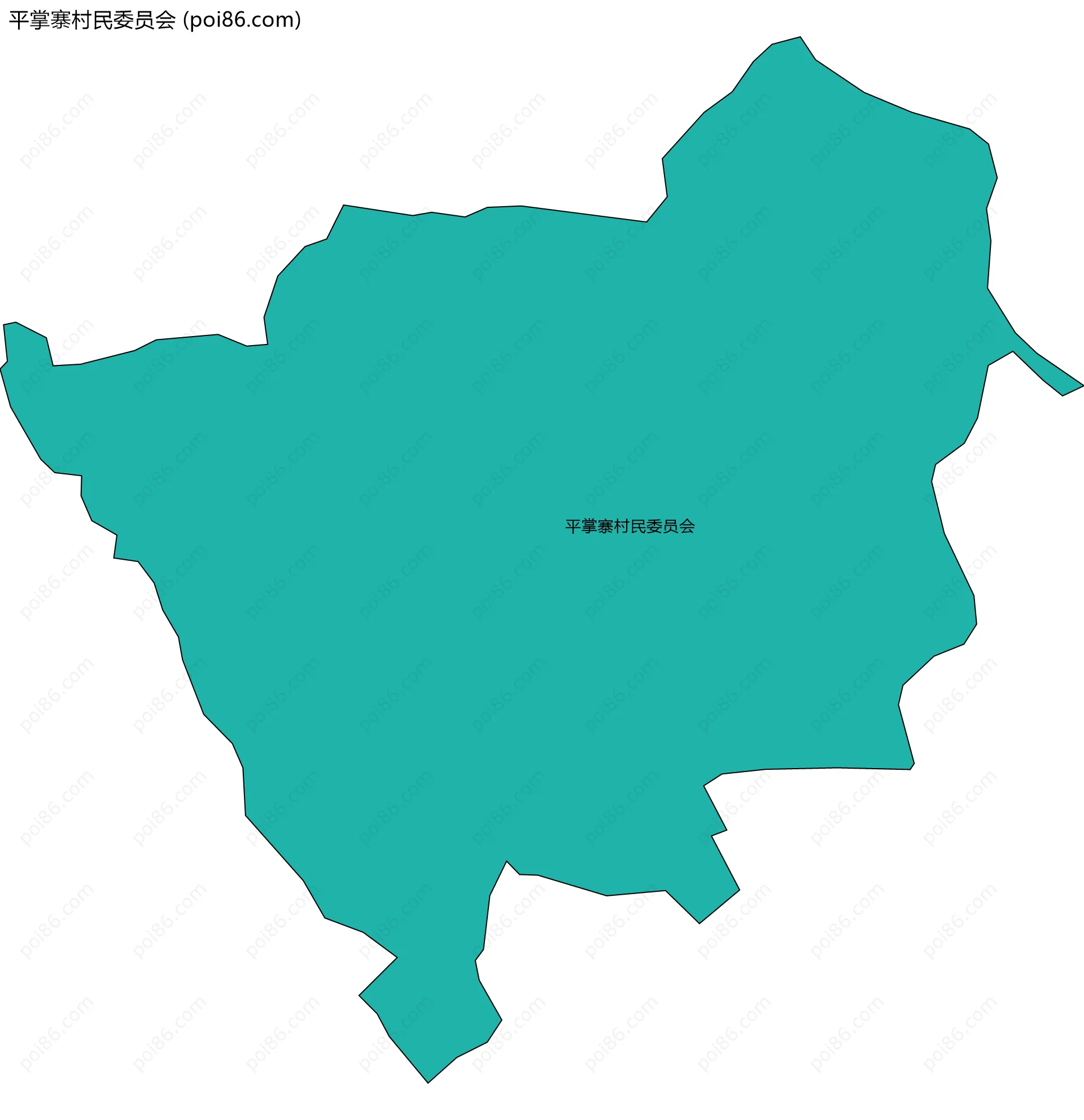 平掌寨村民委员会边界地图