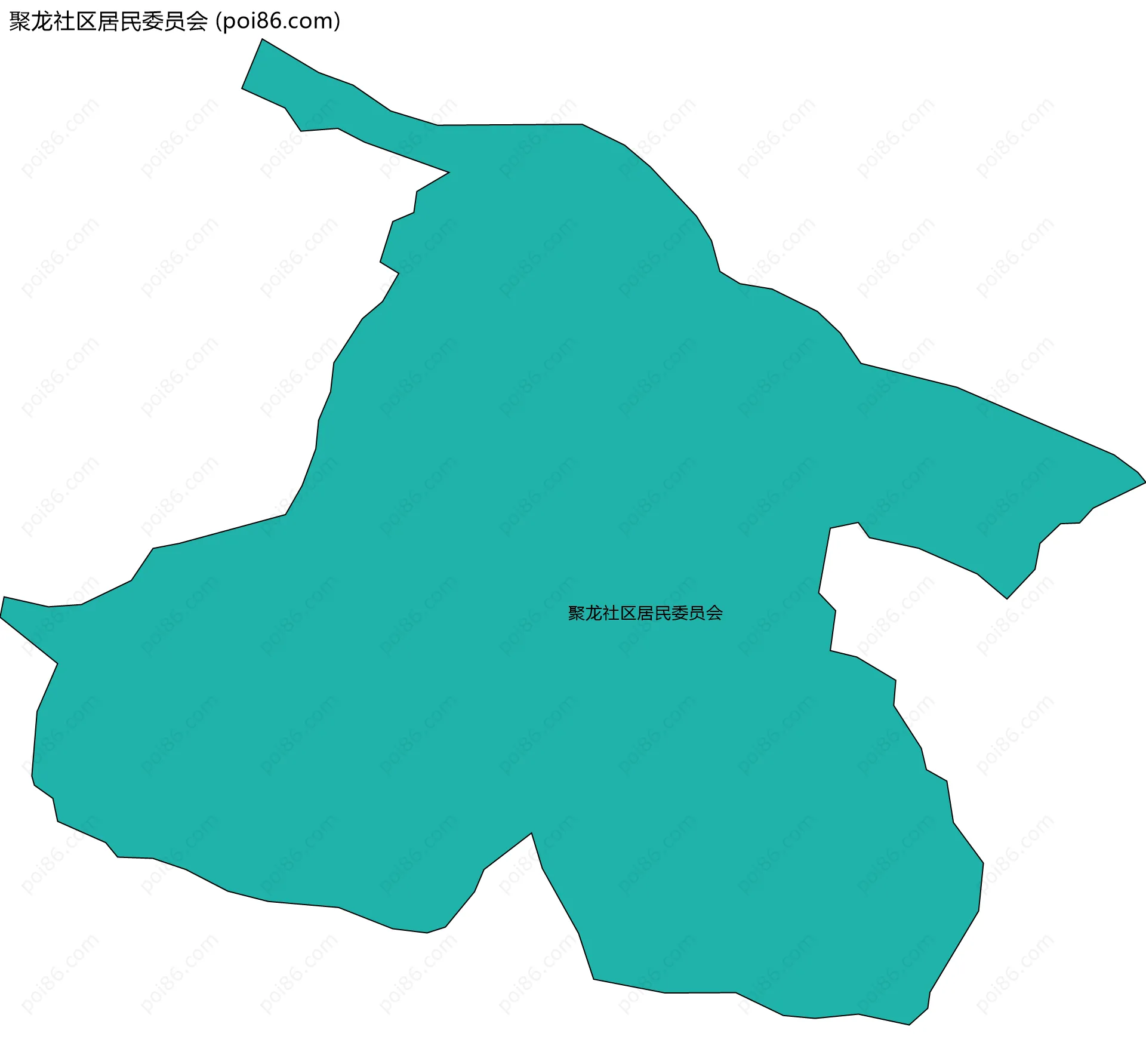 聚龙社区居民委员会边界地图