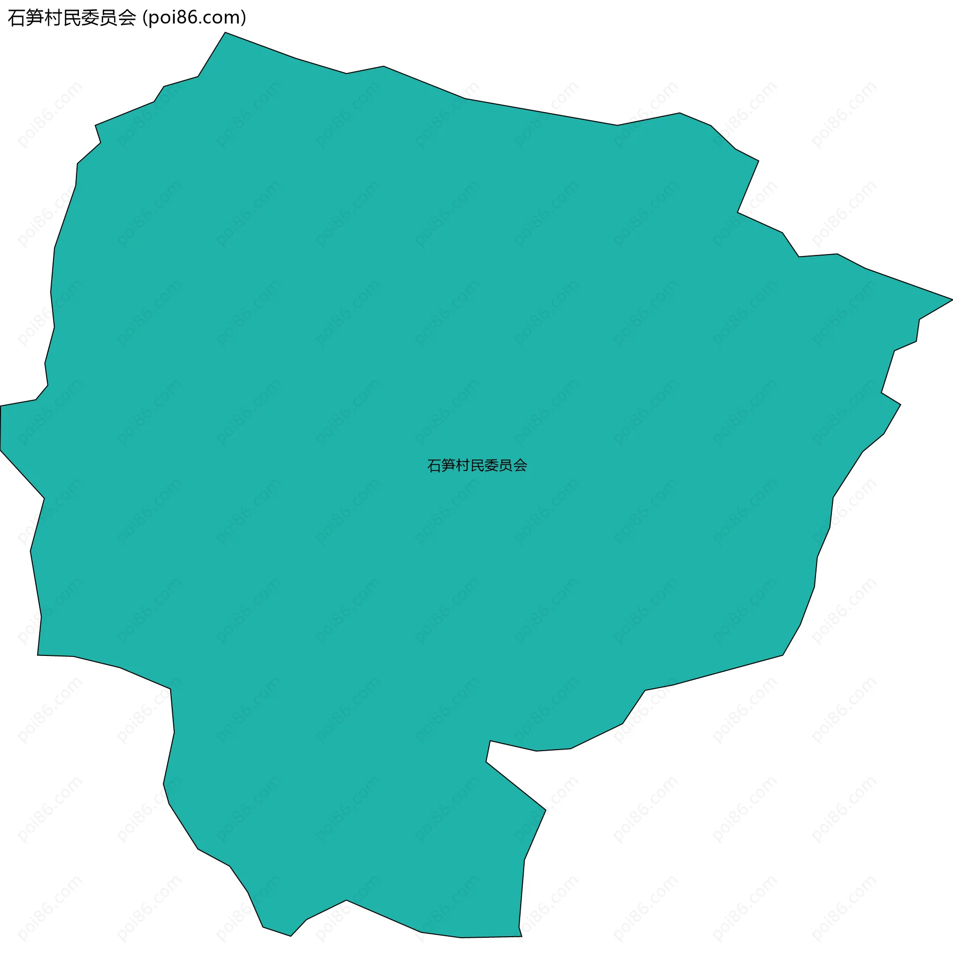 石笋村民委员会边界地图