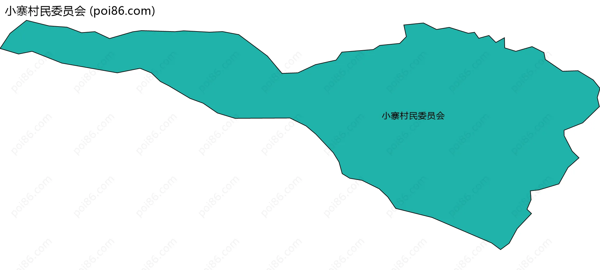 小寨村民委员会边界地图