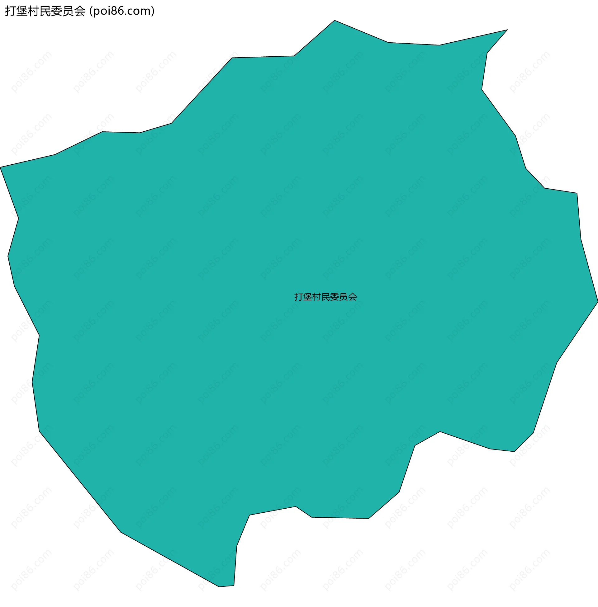 打堡村民委员会边界地图