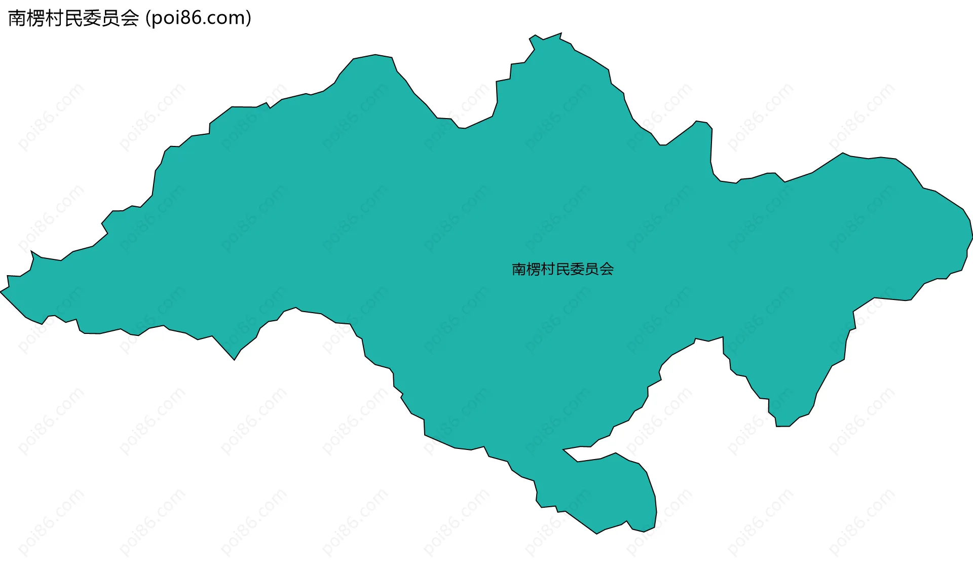 南楞村民委员会边界地图