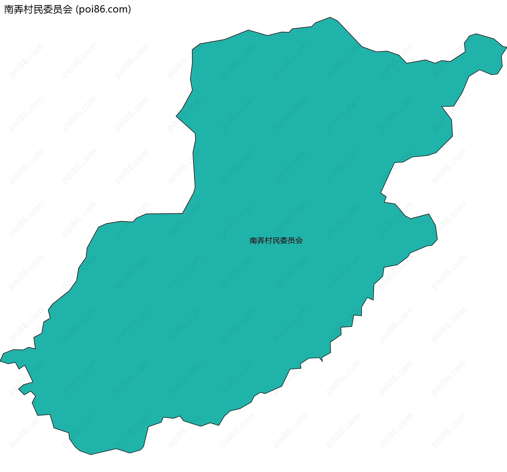 南弄村民委员会边界地图