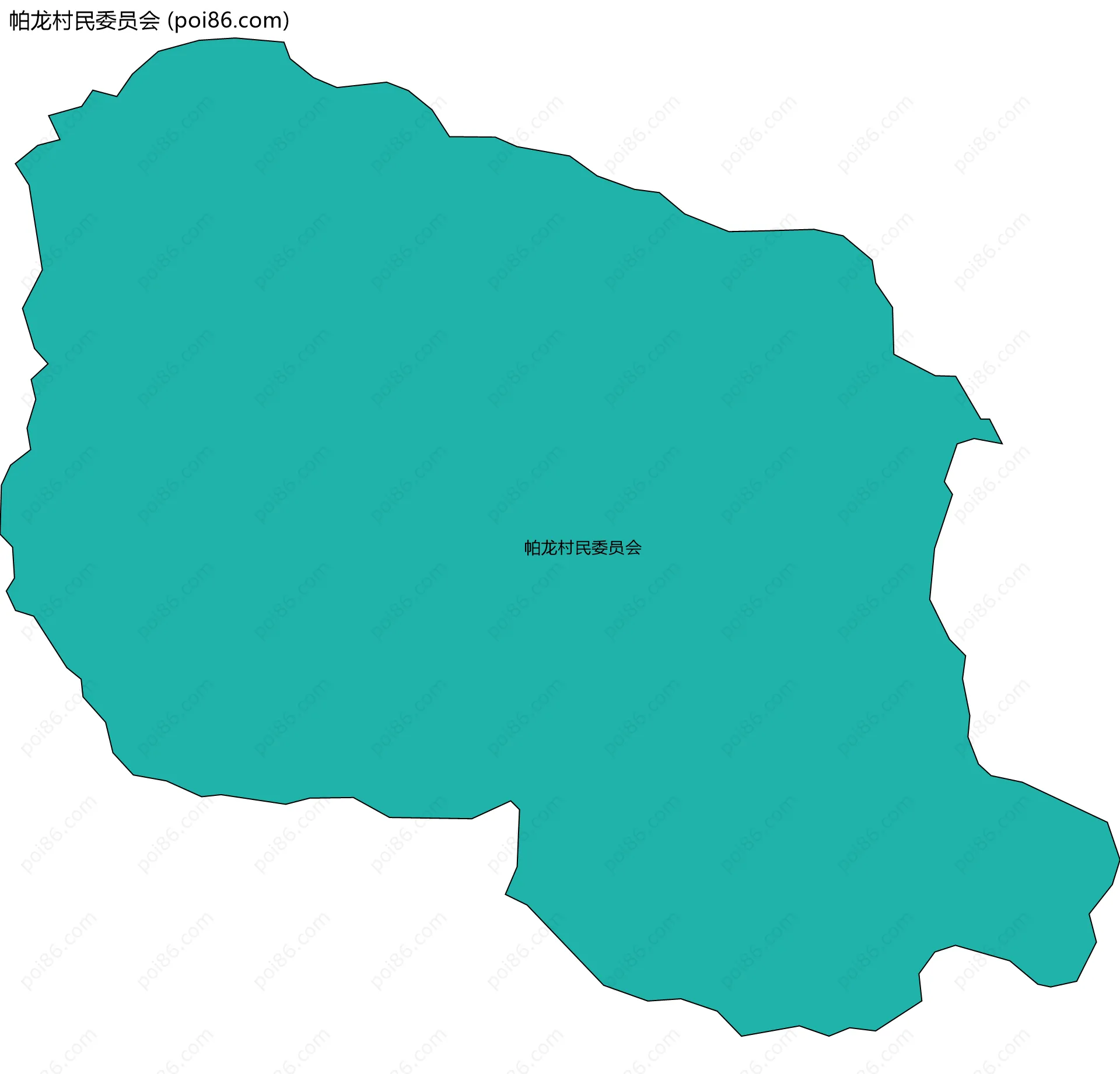 帕龙村民委员会边界地图