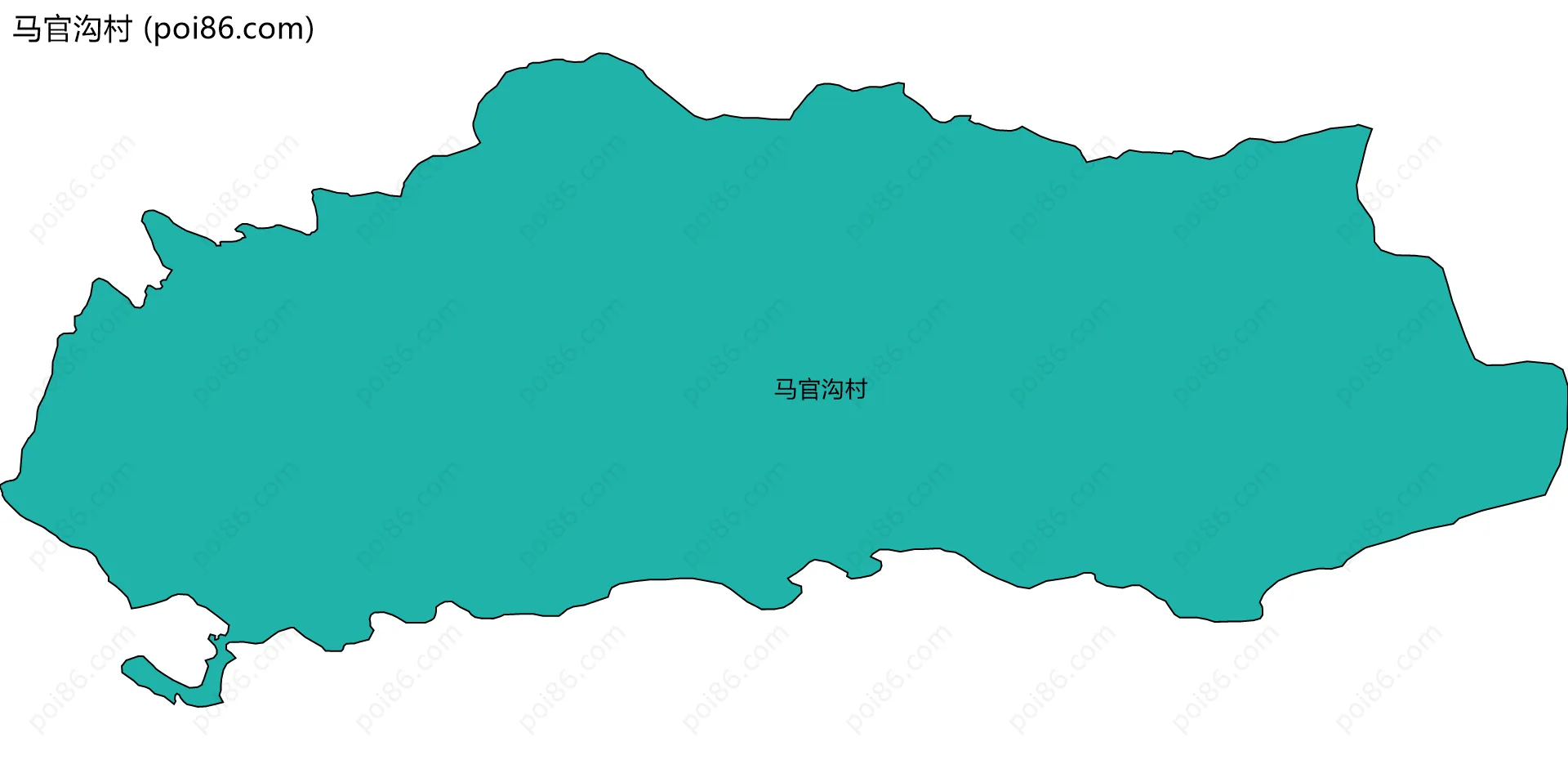马官沟村边界地图