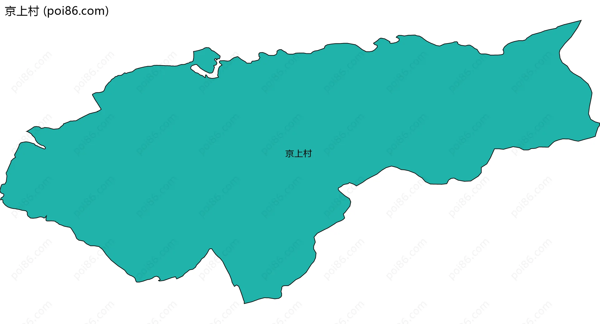 京上村边界地图