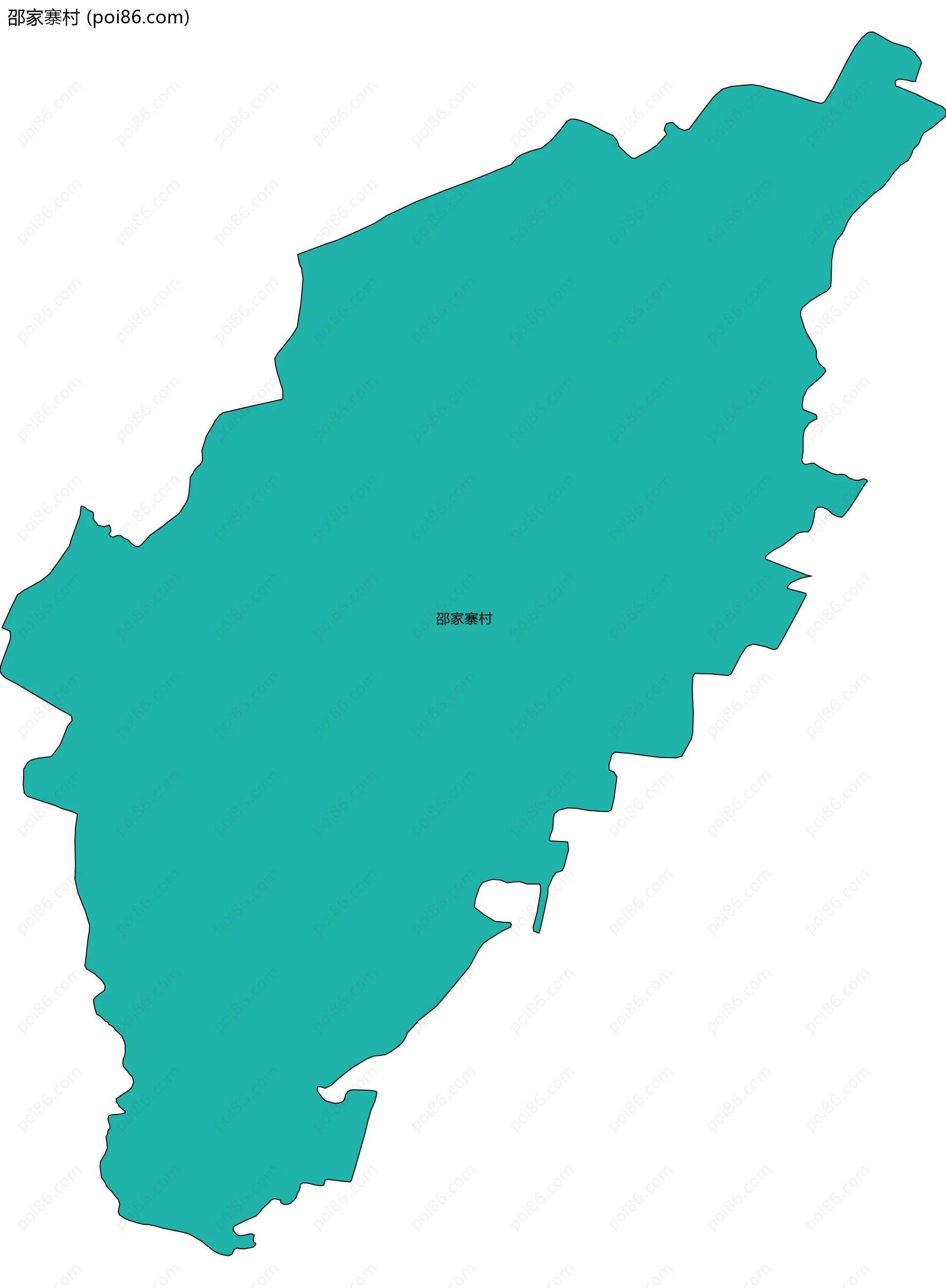 邵家寨村边界地图