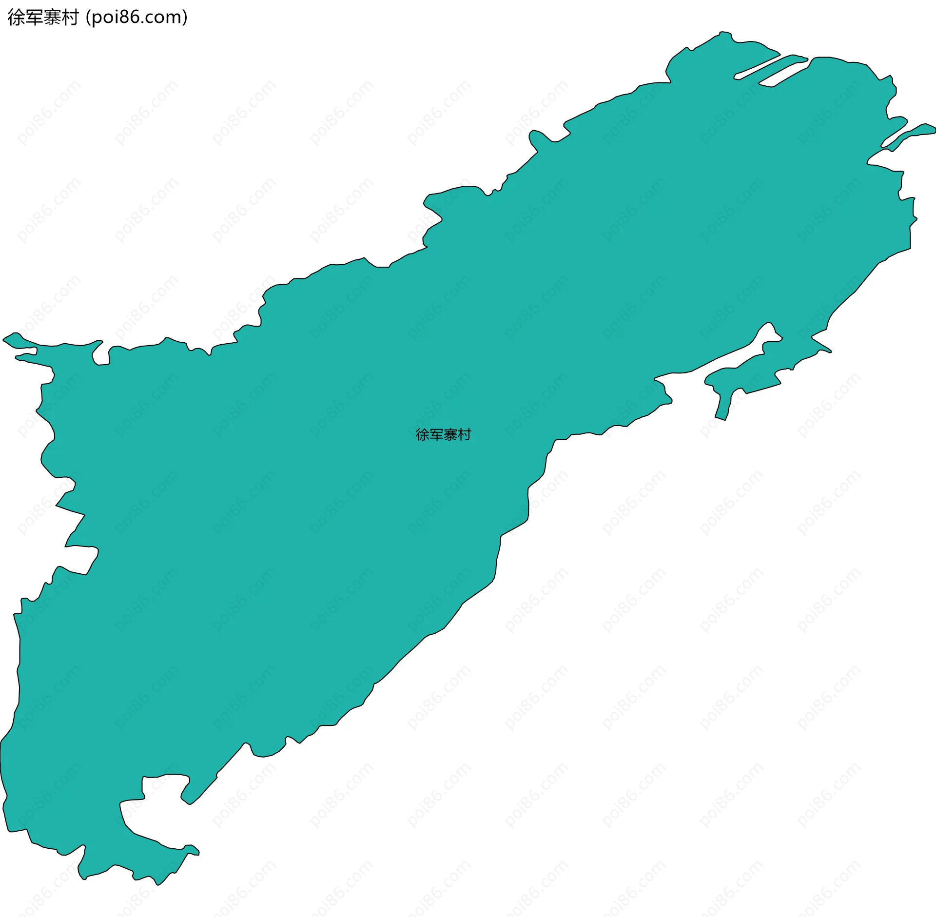 徐军寨村边界地图