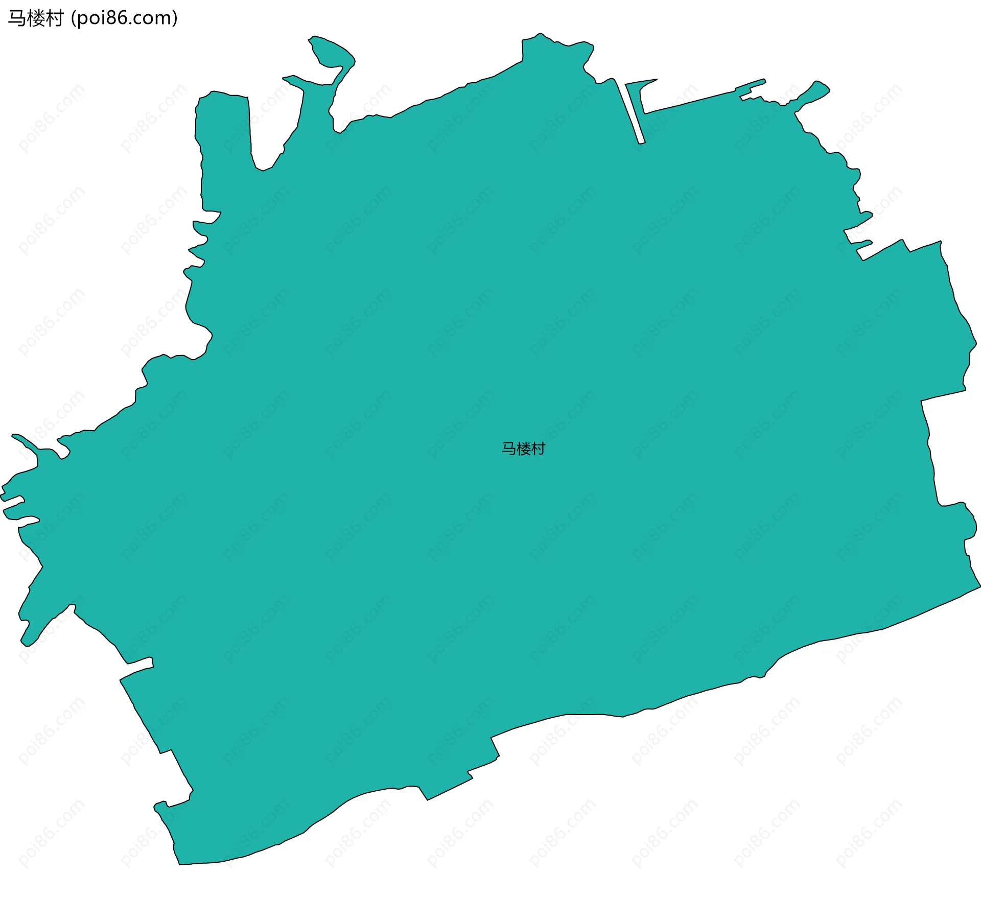 马楼村边界地图