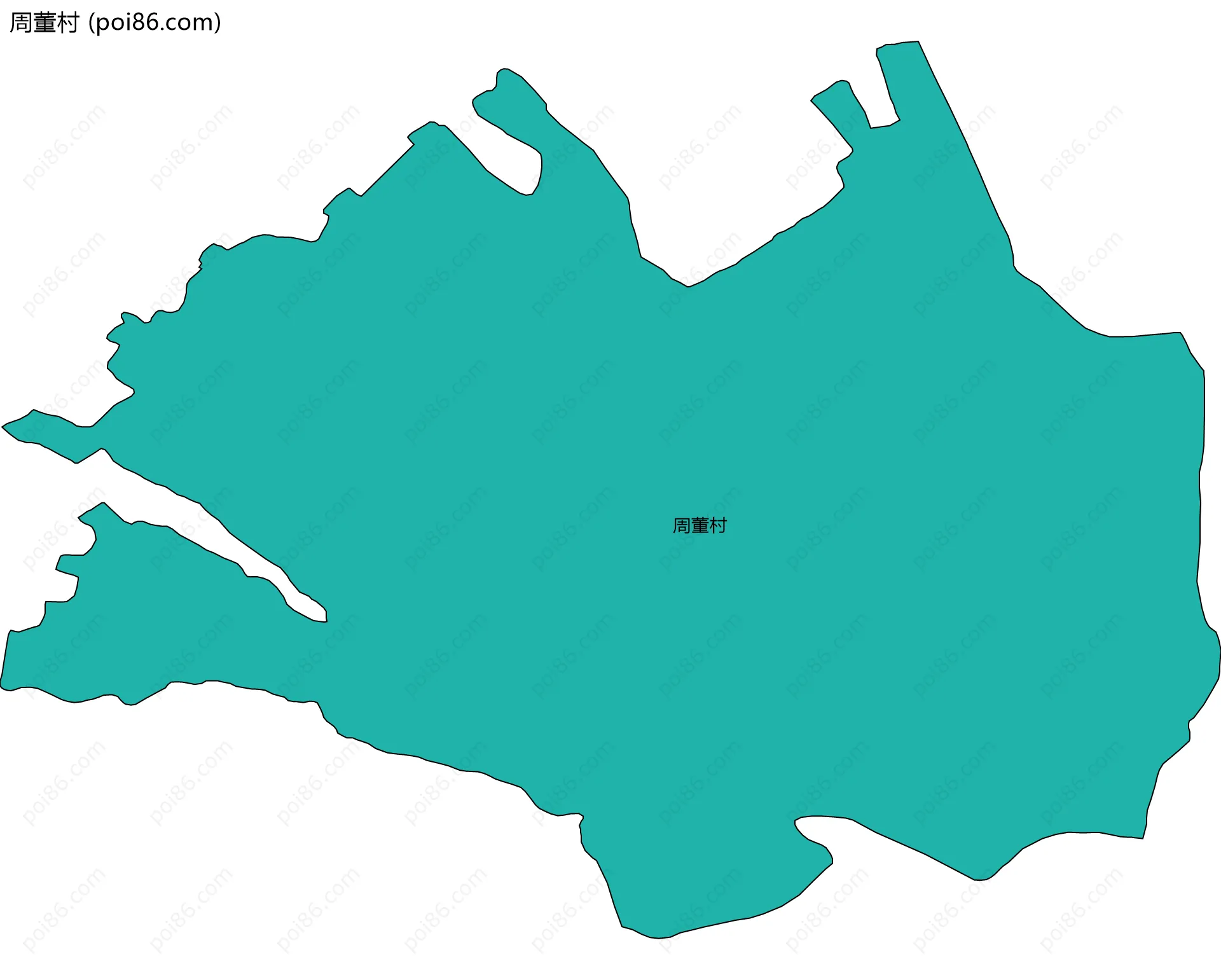 周董村边界地图