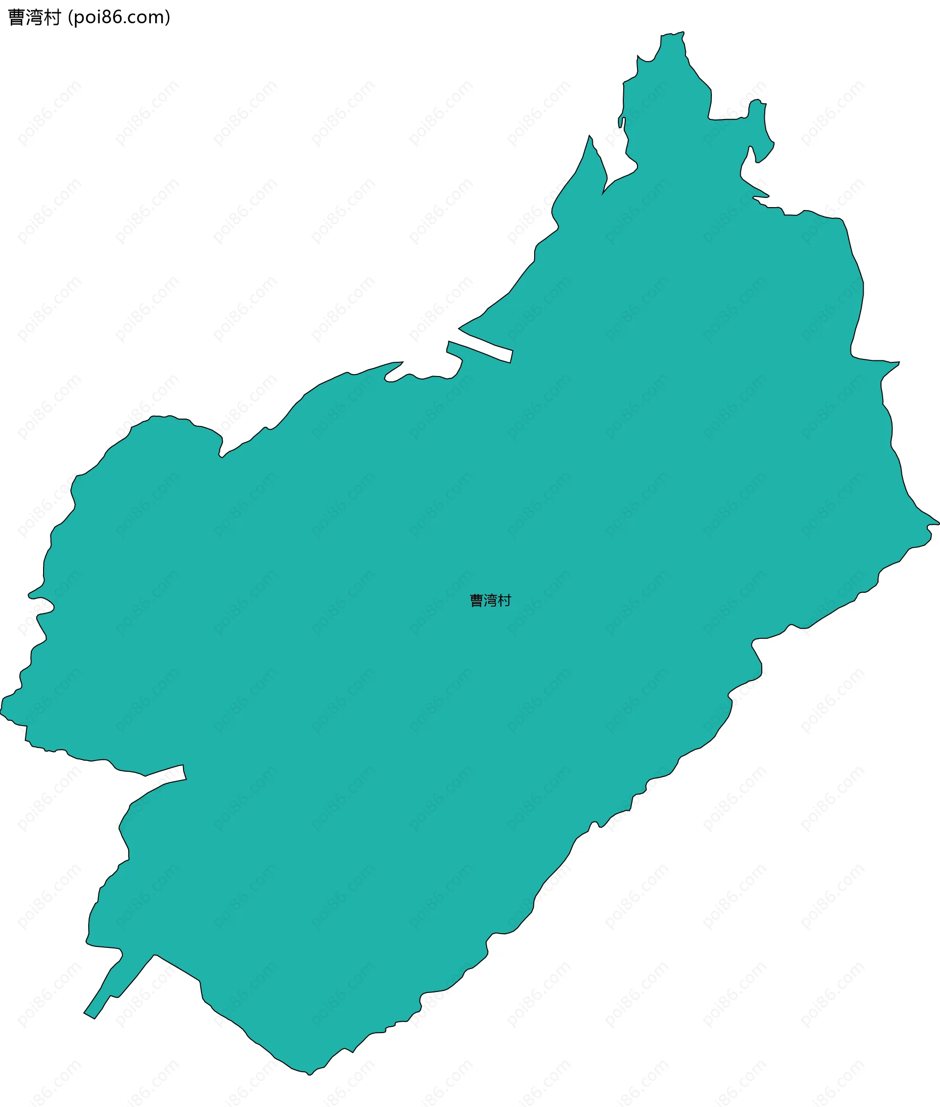 曹湾村边界地图