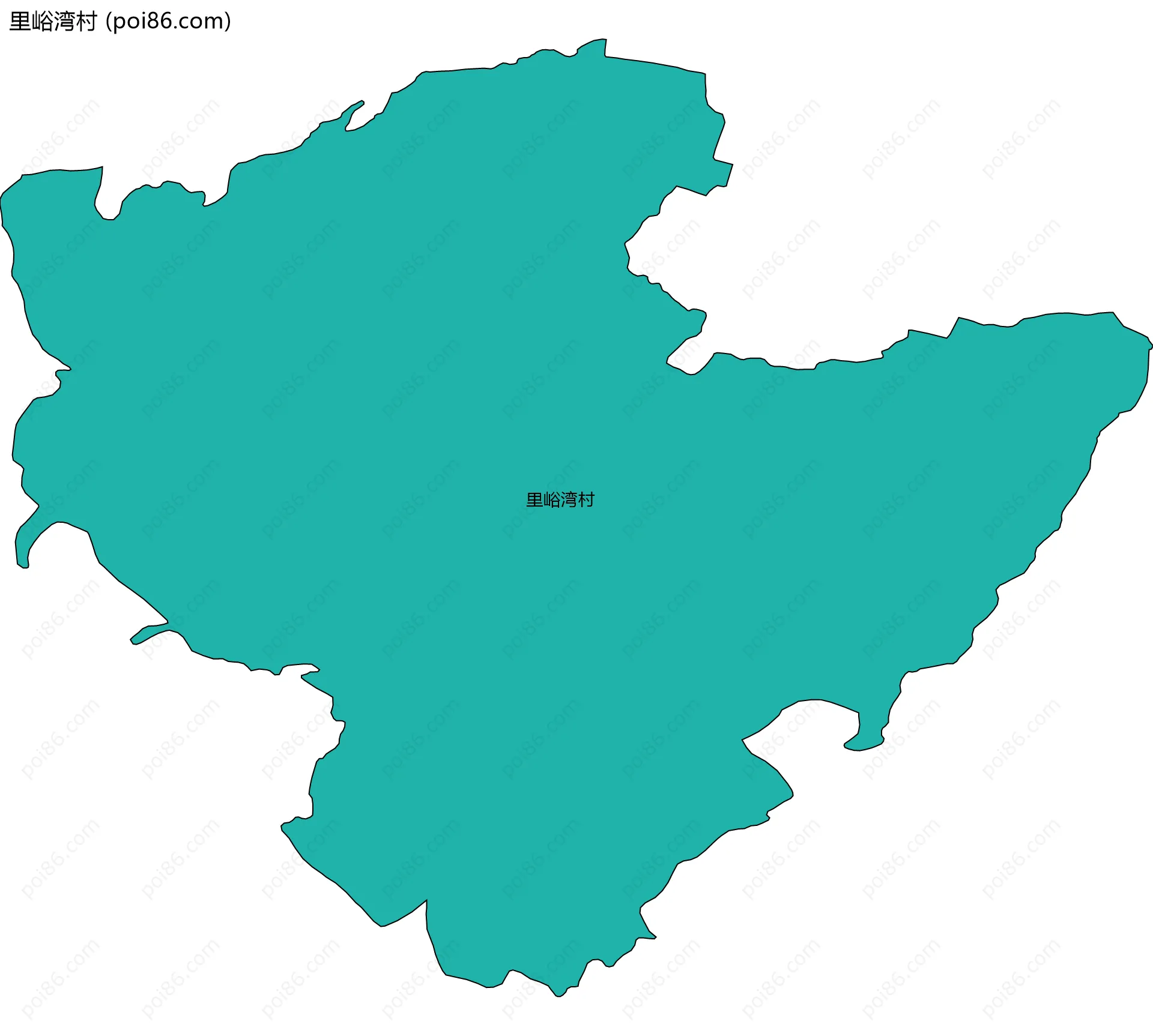 里峪湾村边界地图