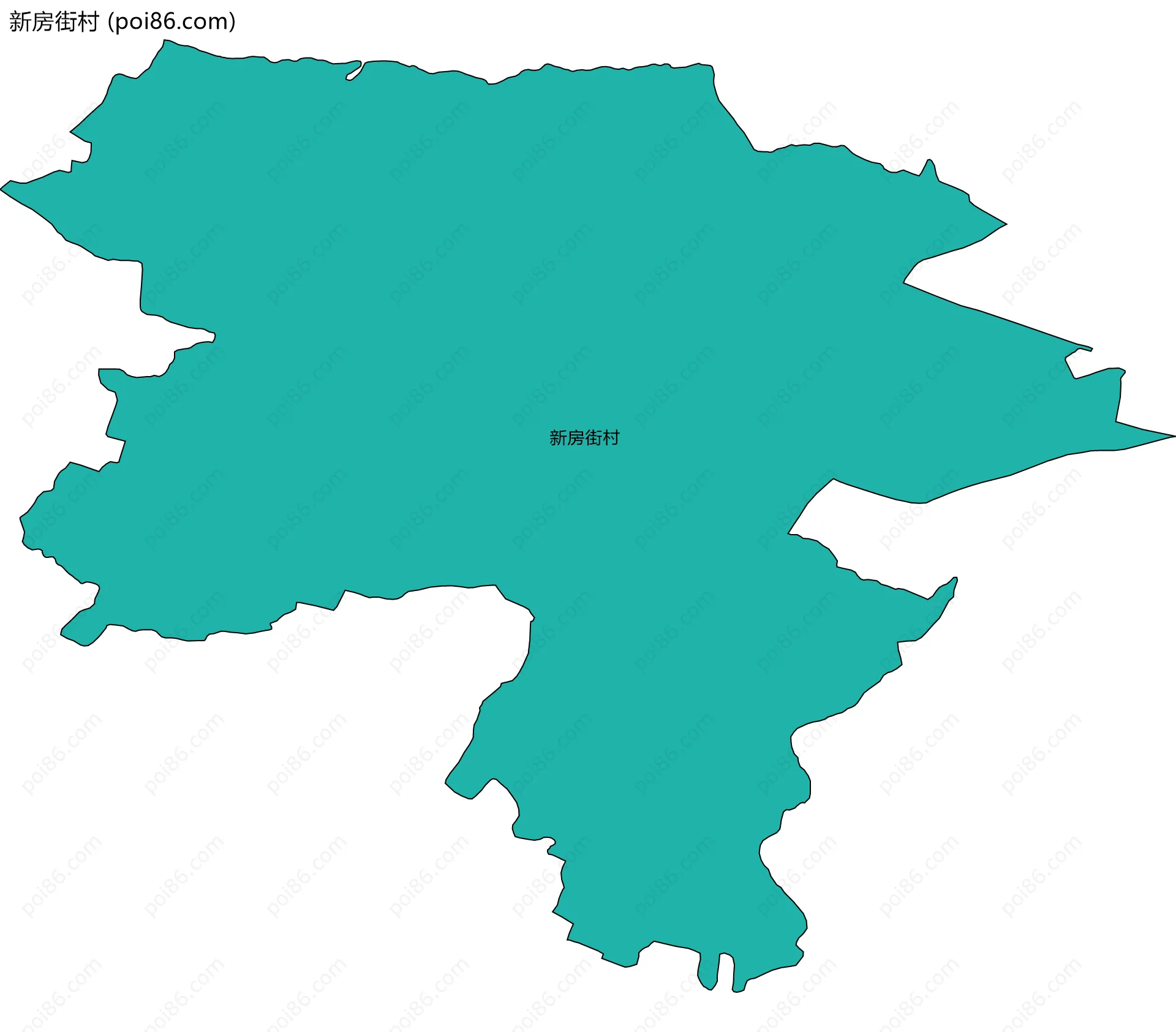 新房街村边界地图