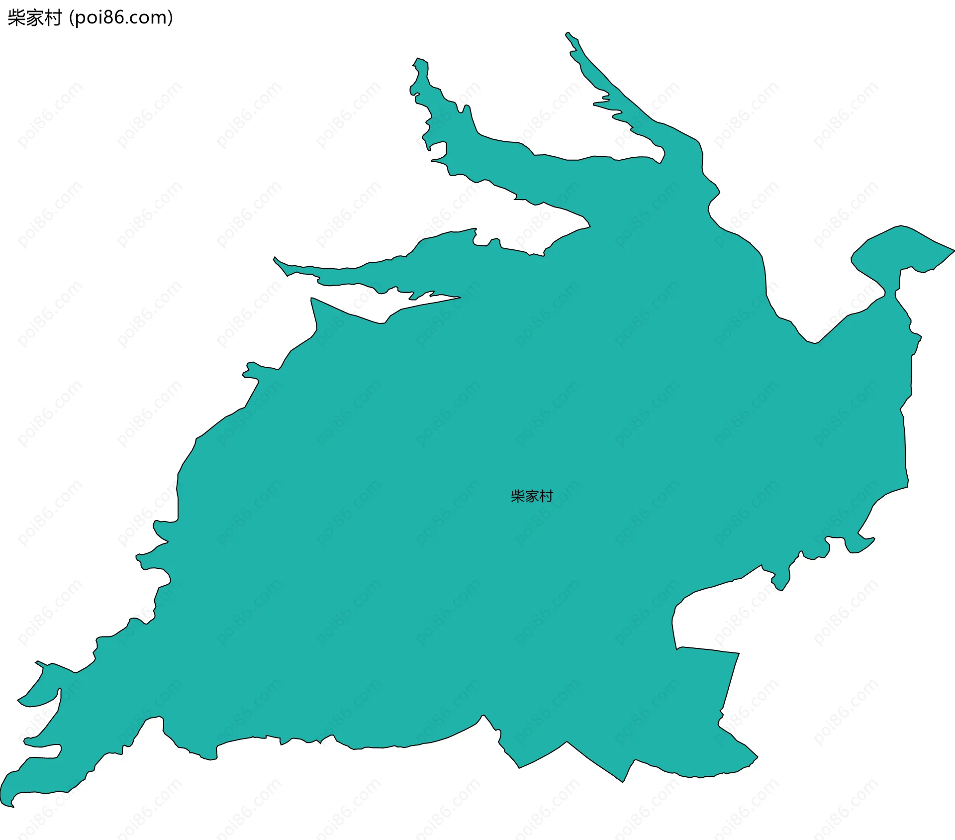 柴家村边界地图