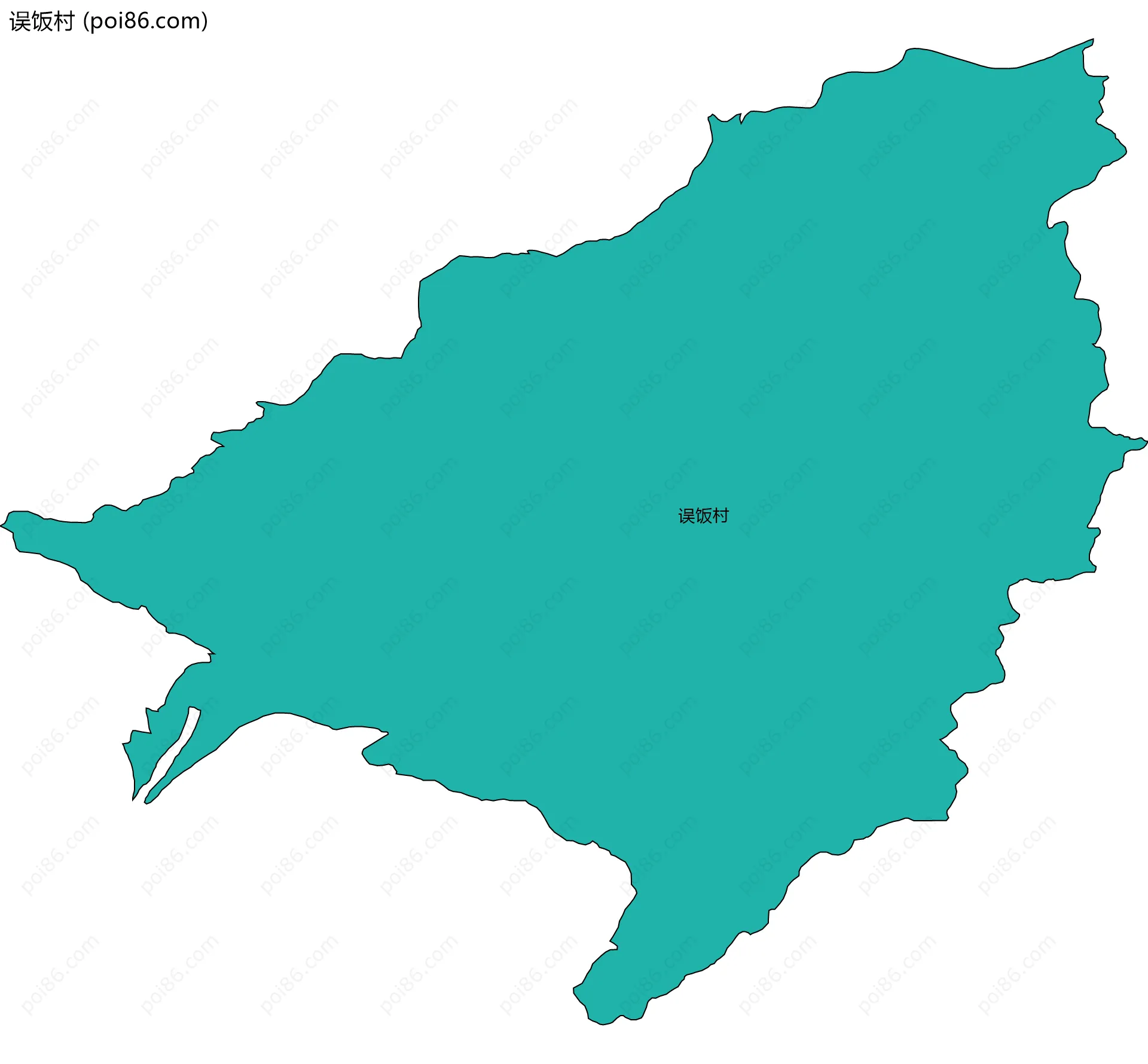 误饭村边界地图