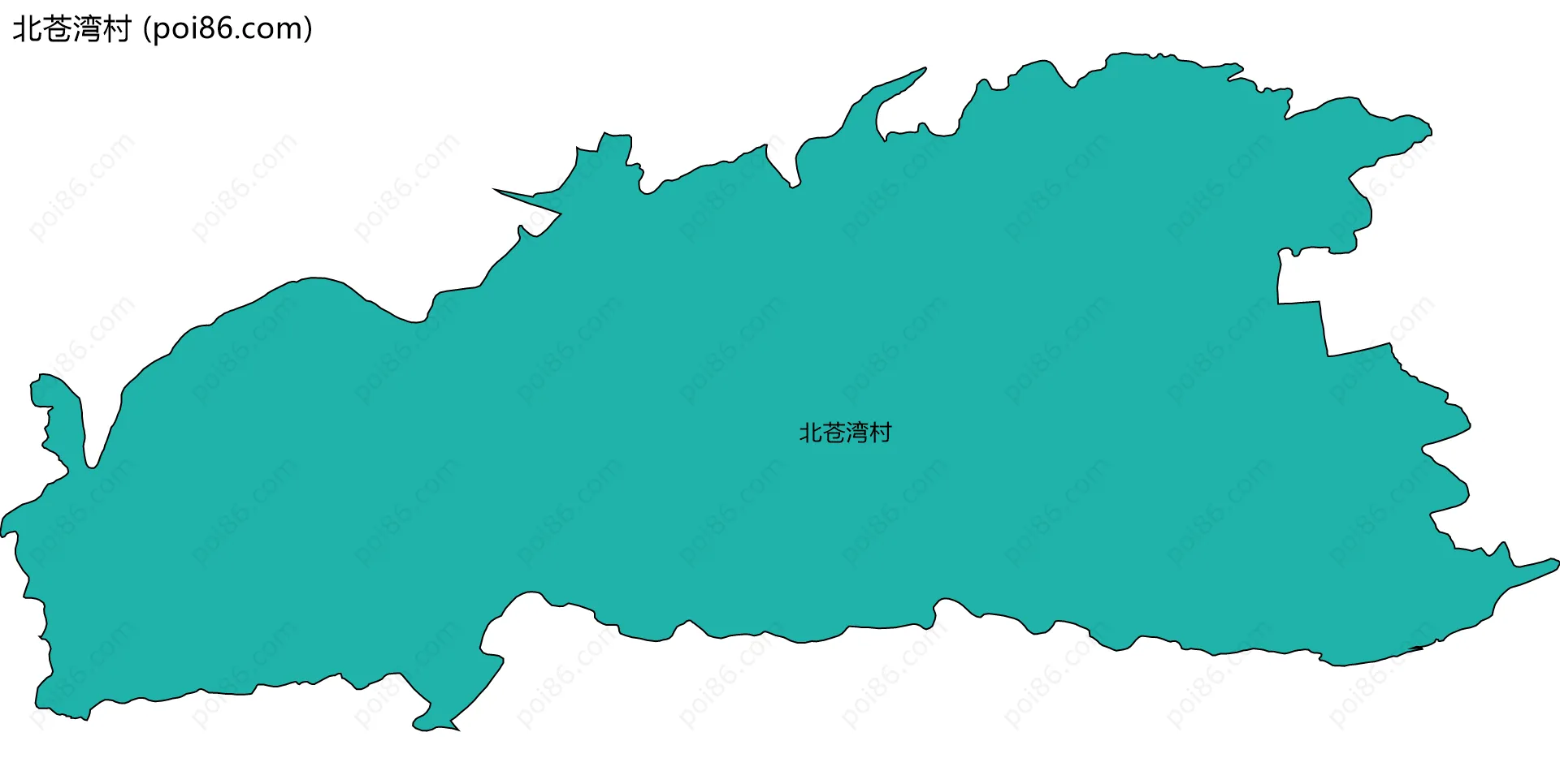 北苍湾村边界地图