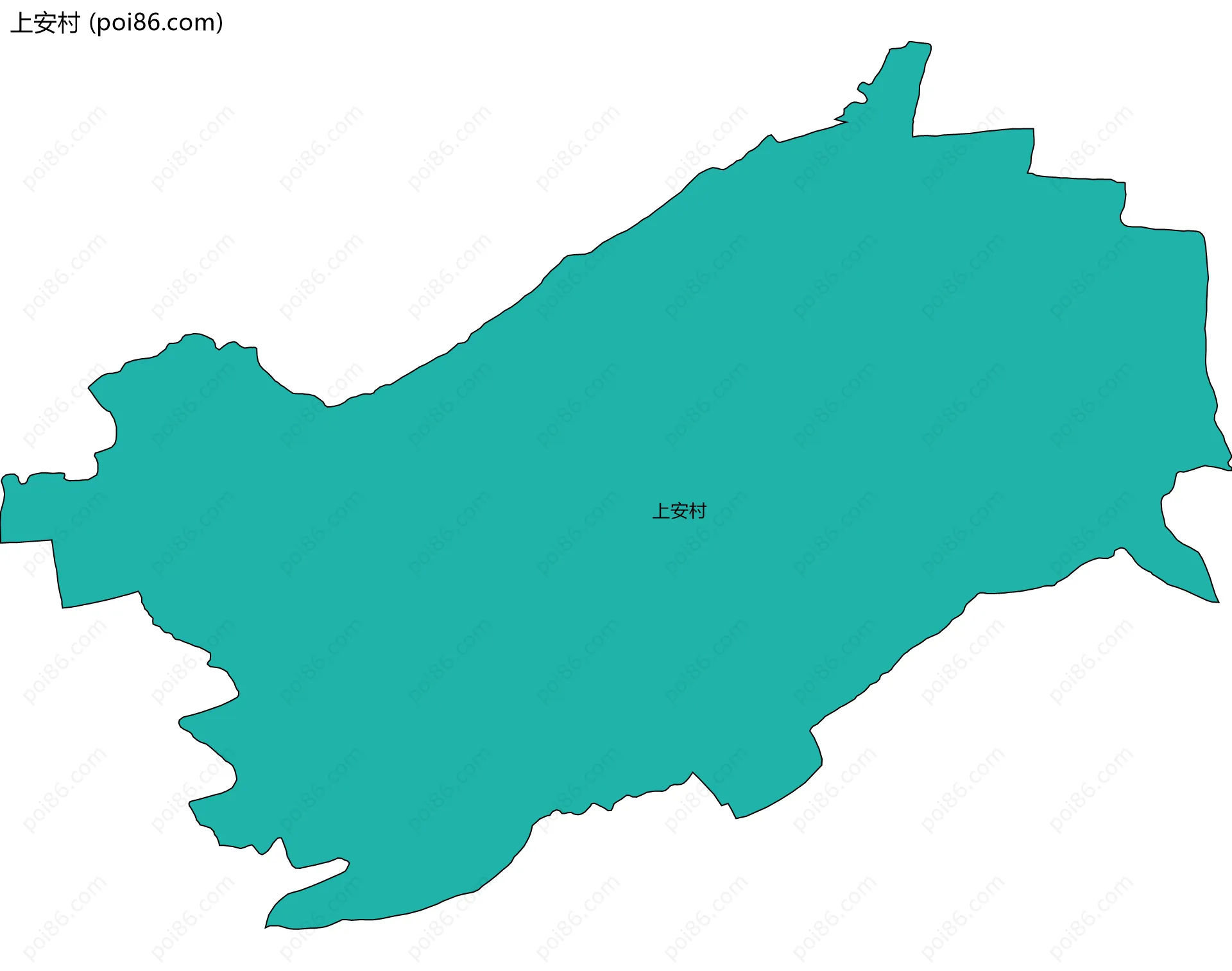 上安村边界地图