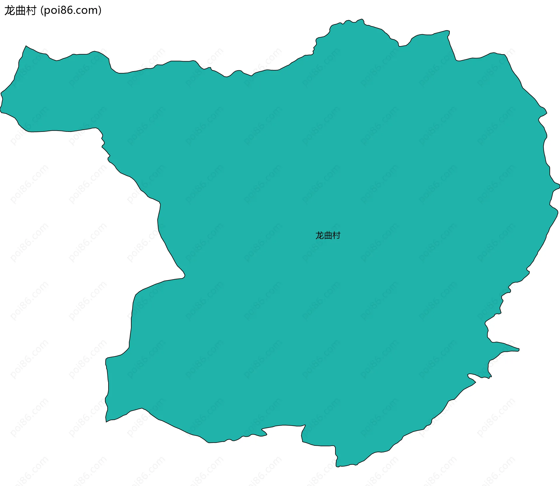 龙曲村边界地图