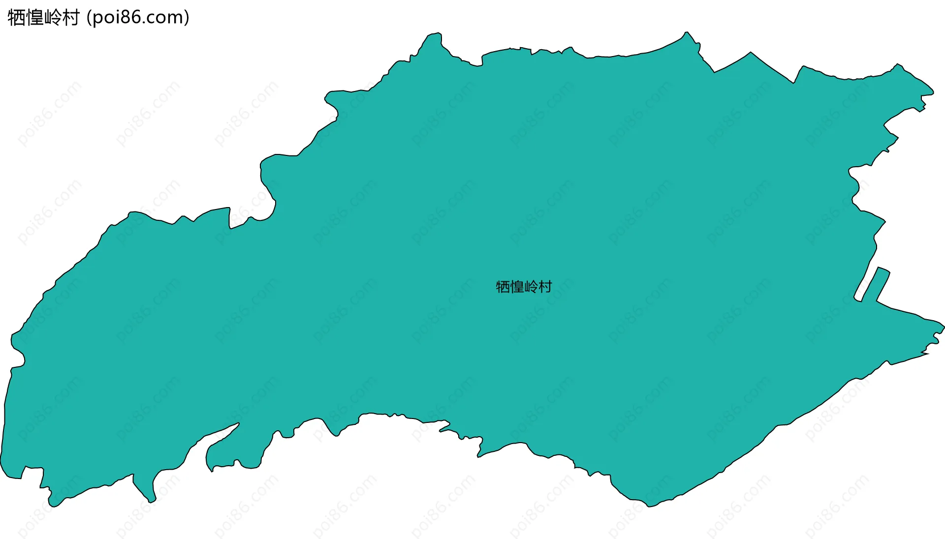 牺惶岭村边界地图