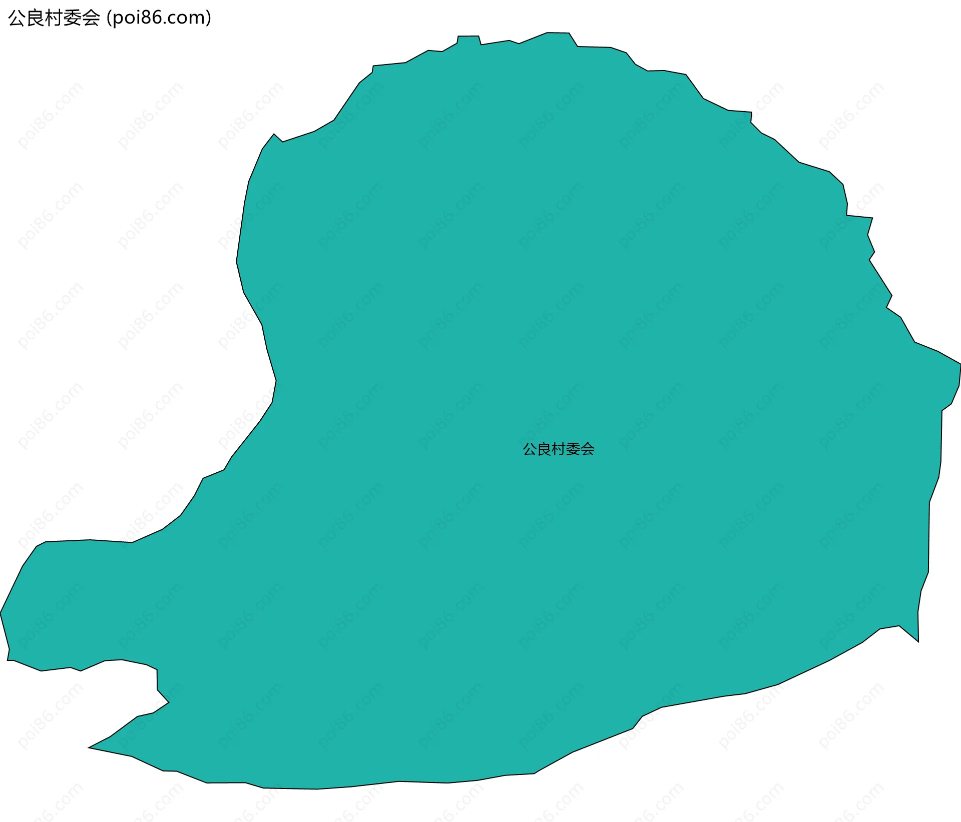 公良村委会边界地图