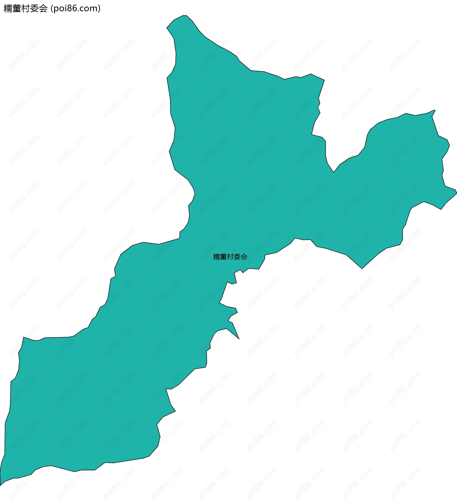 糯董村委会边界地图