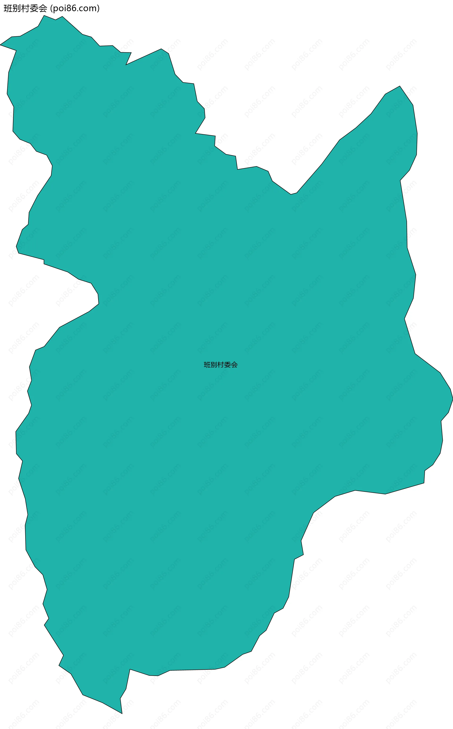 班别村委会边界地图