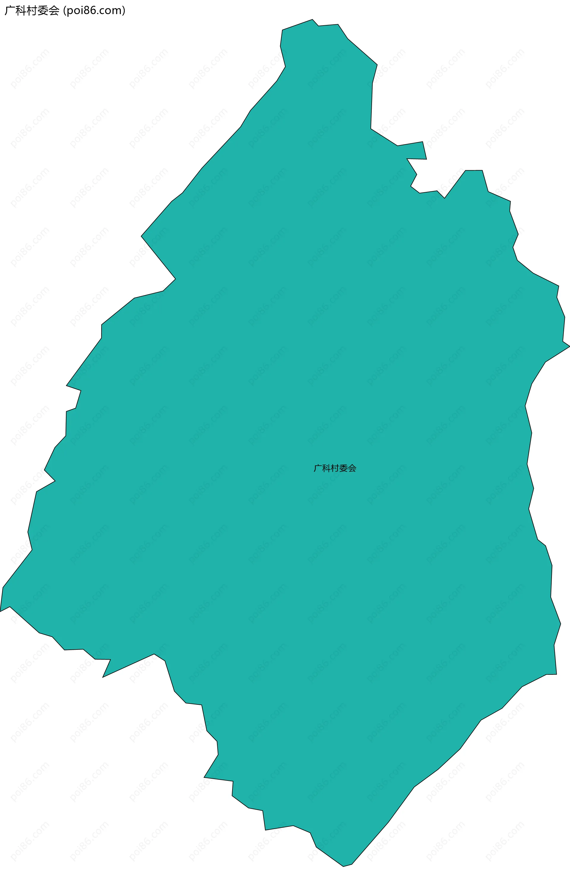 广科村委会边界地图