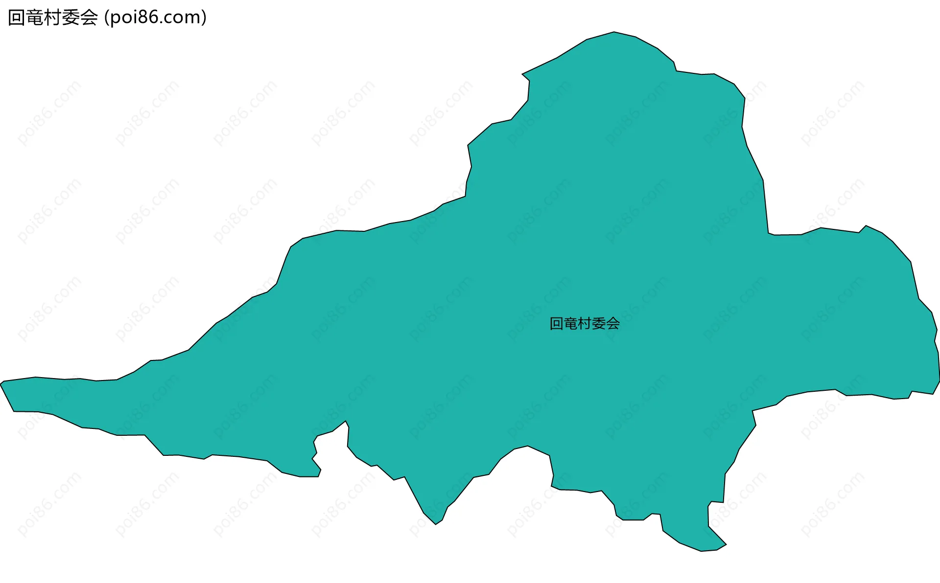 回竜村委会边界地图