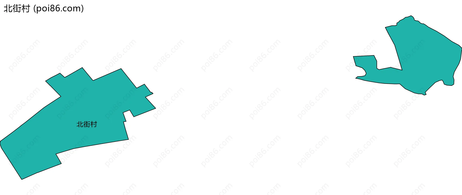 北街村边界地图