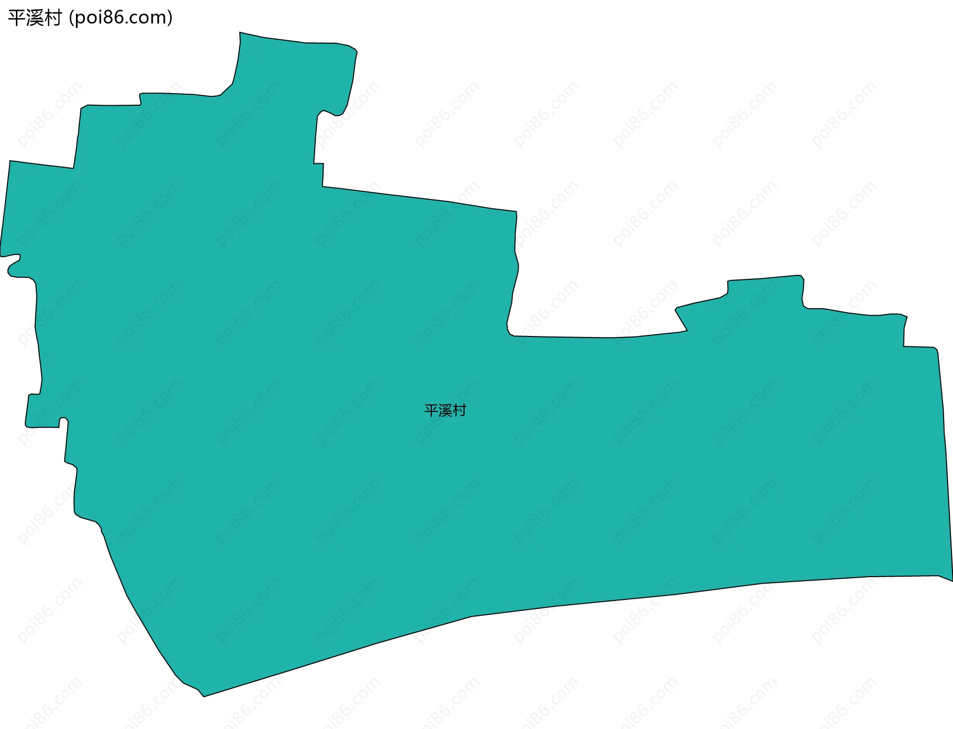 平溪村边界地图