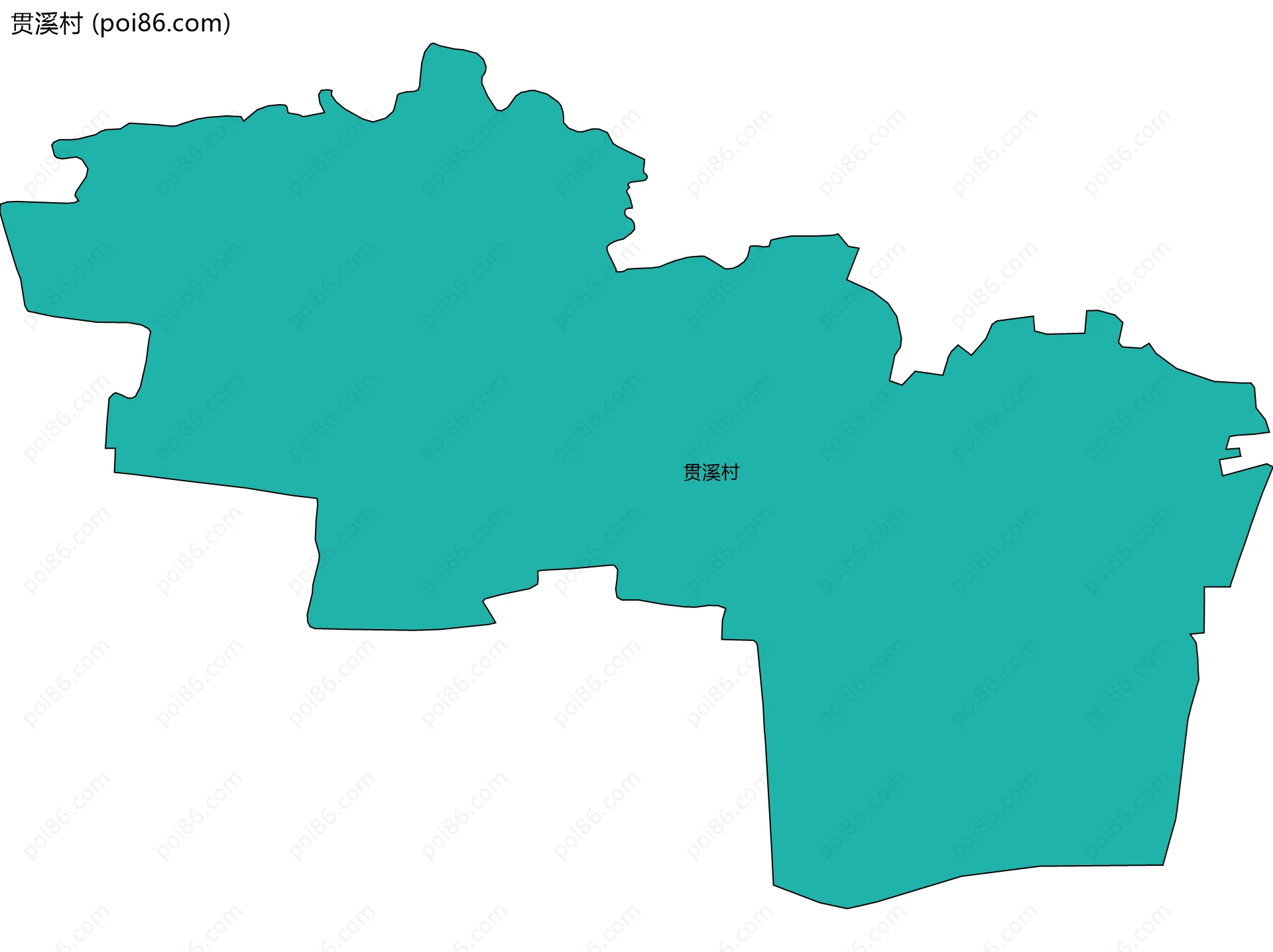 贯溪村边界地图