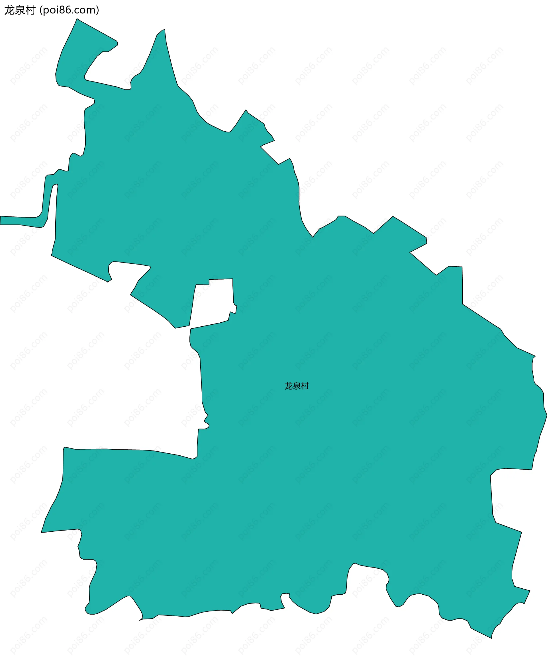 龙泉村边界地图