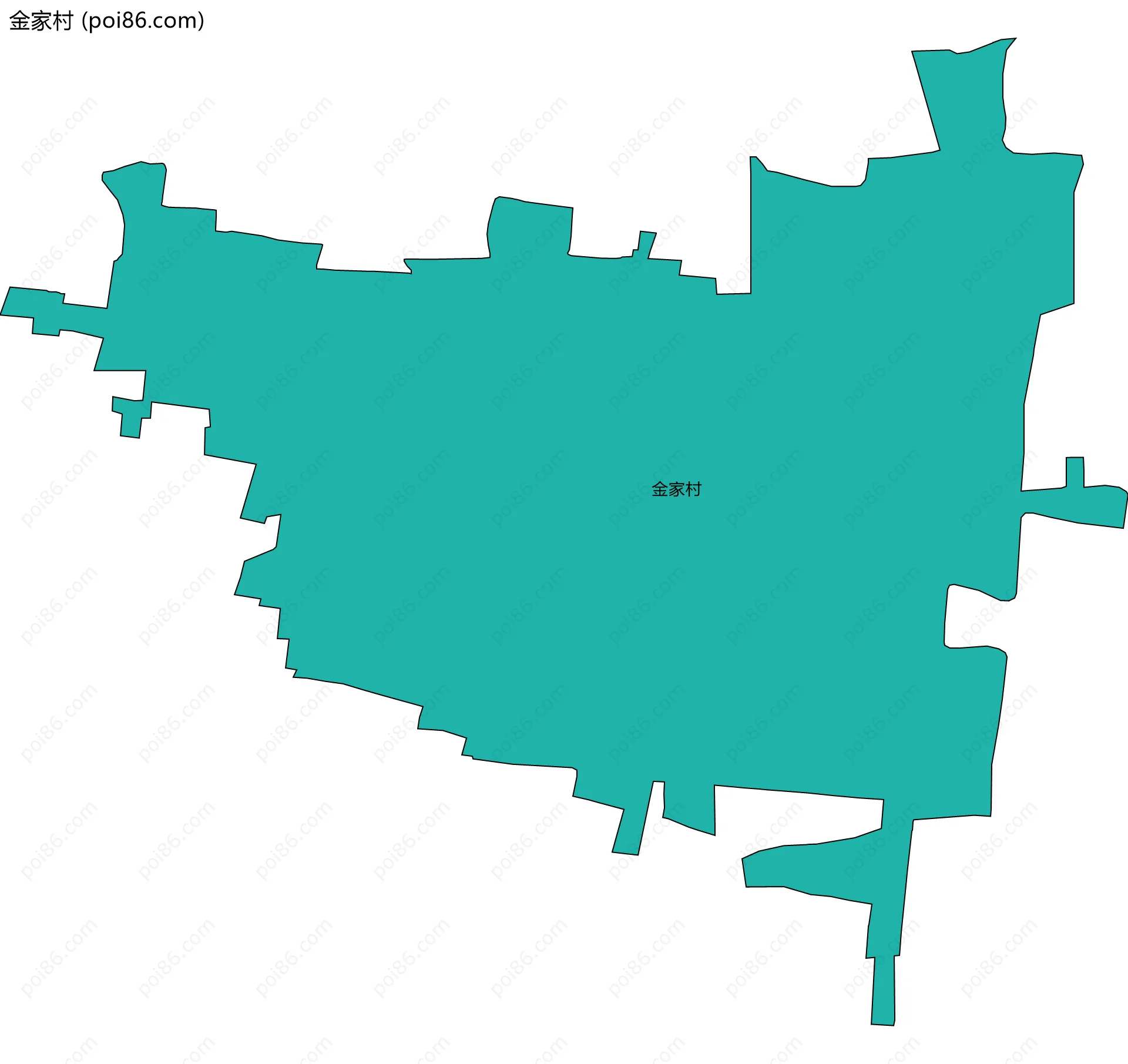 金家村边界地图