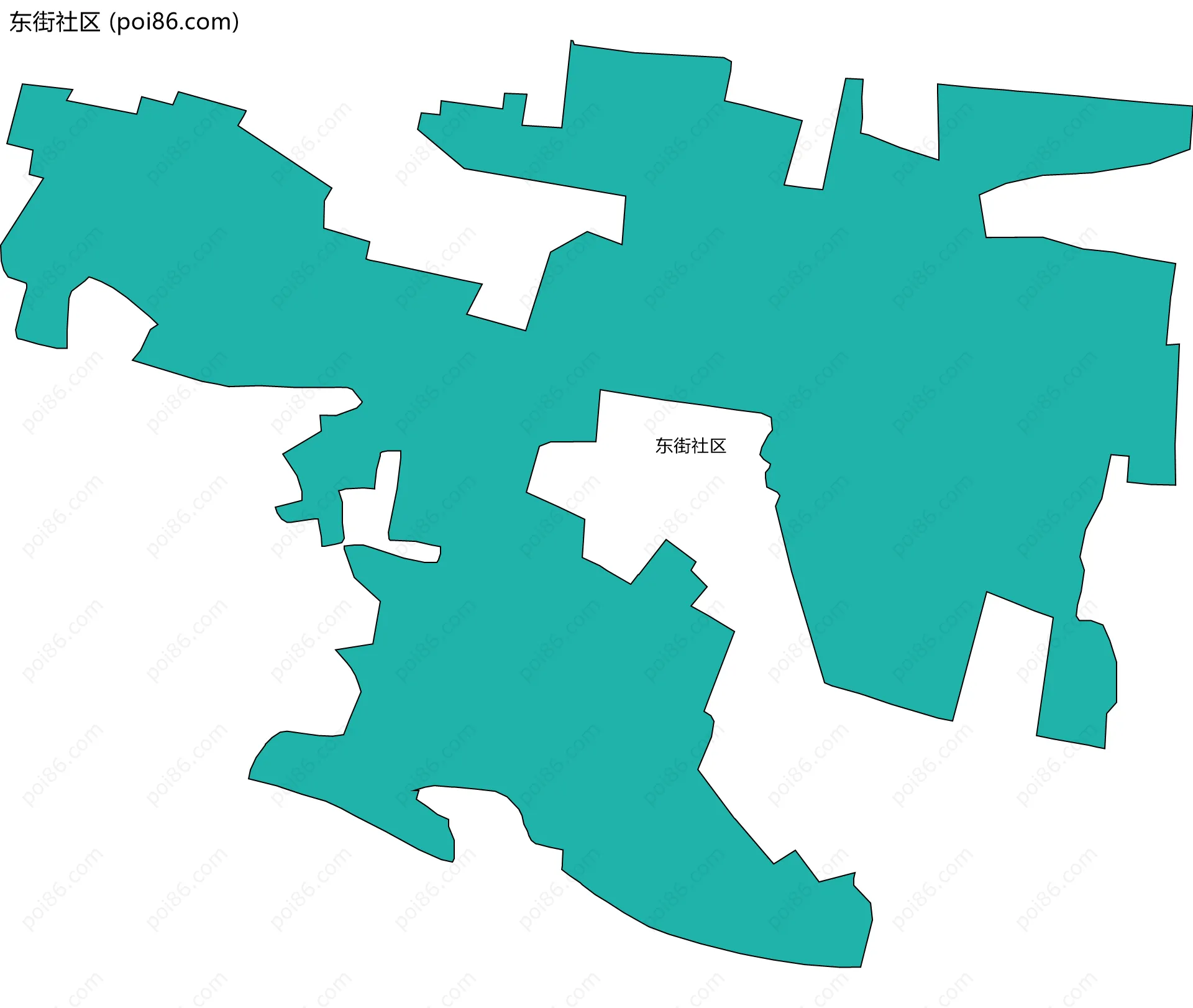 东街社区边界地图