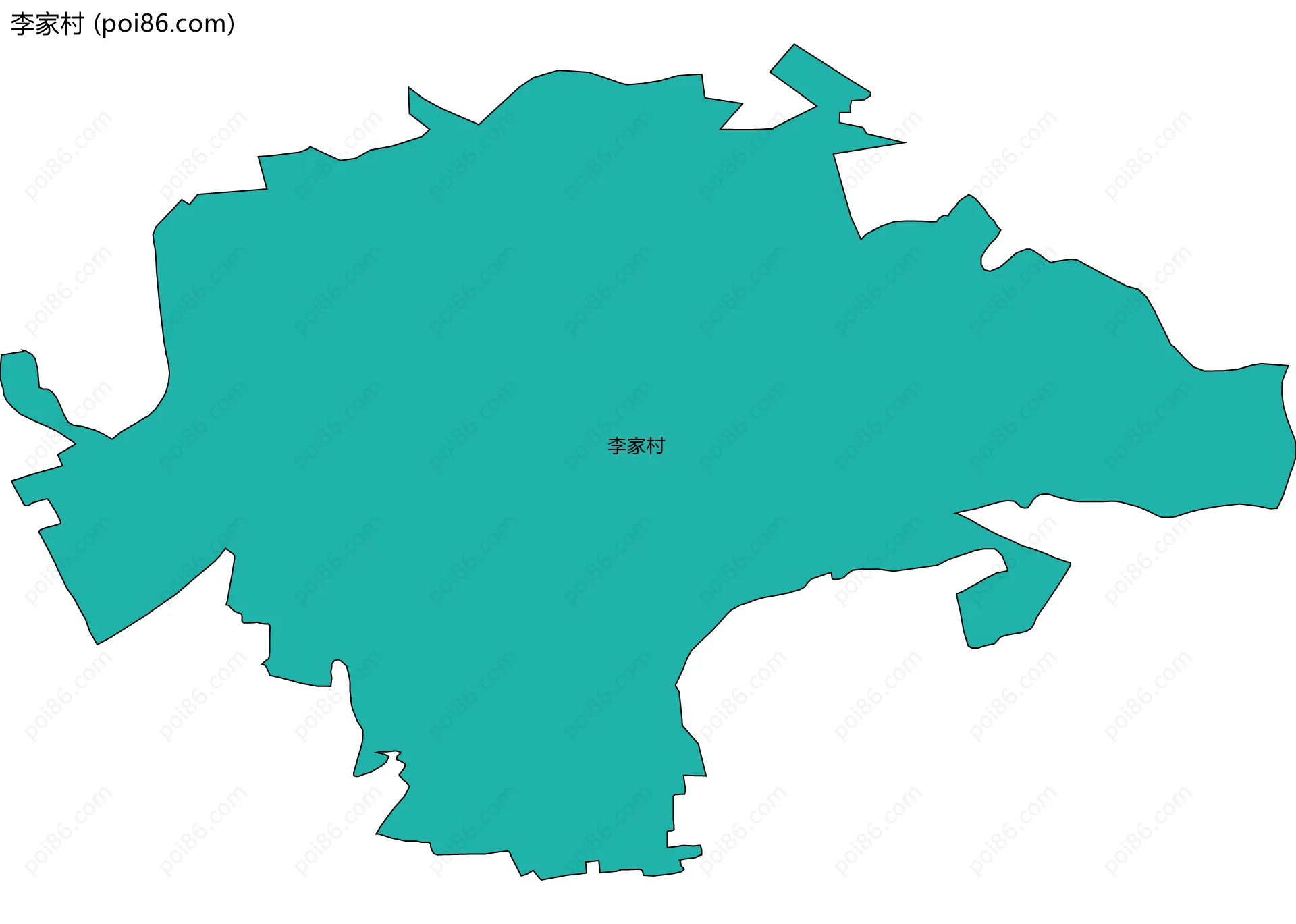 李家村边界地图