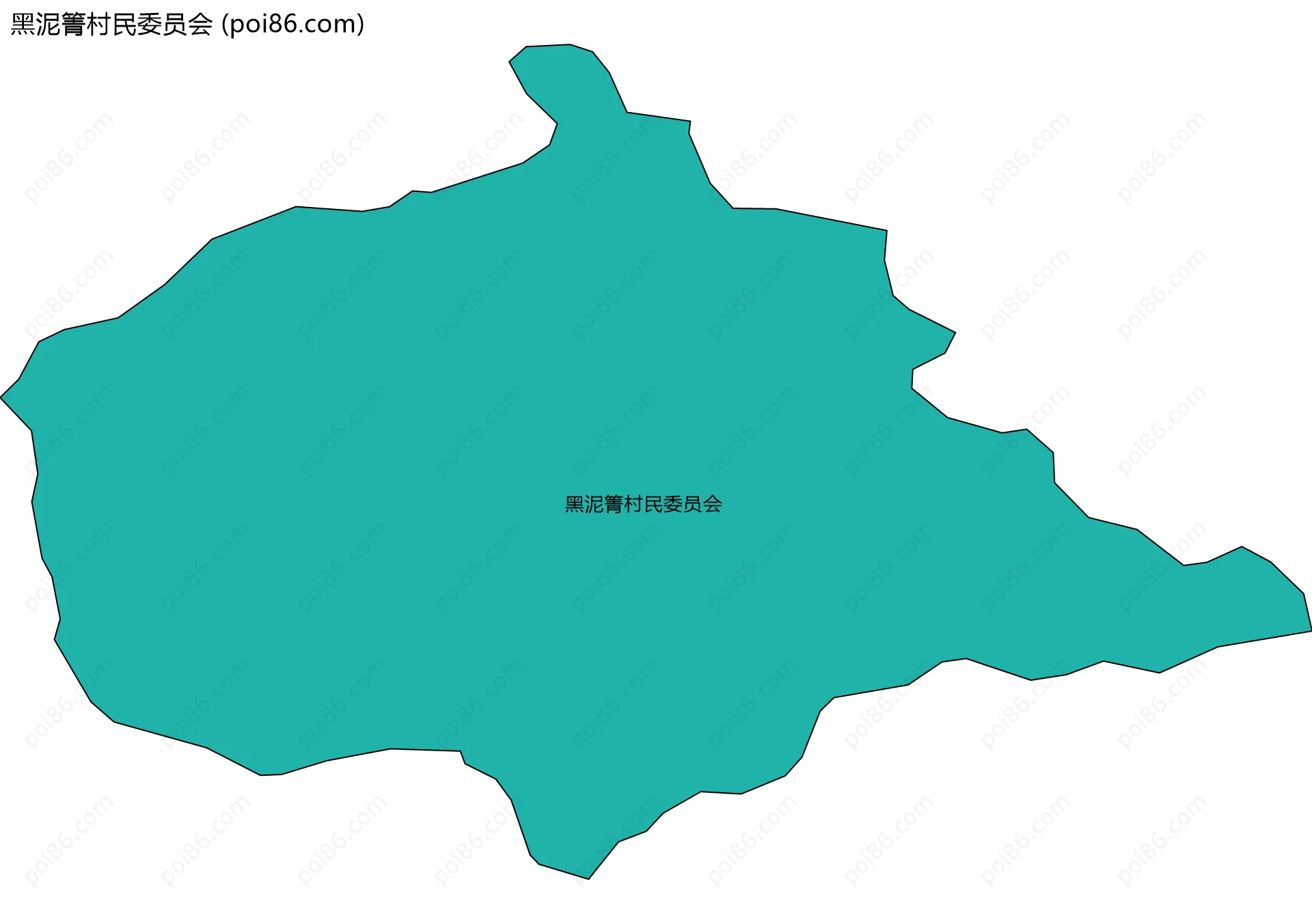 黑泥箐村民委员会边界地图