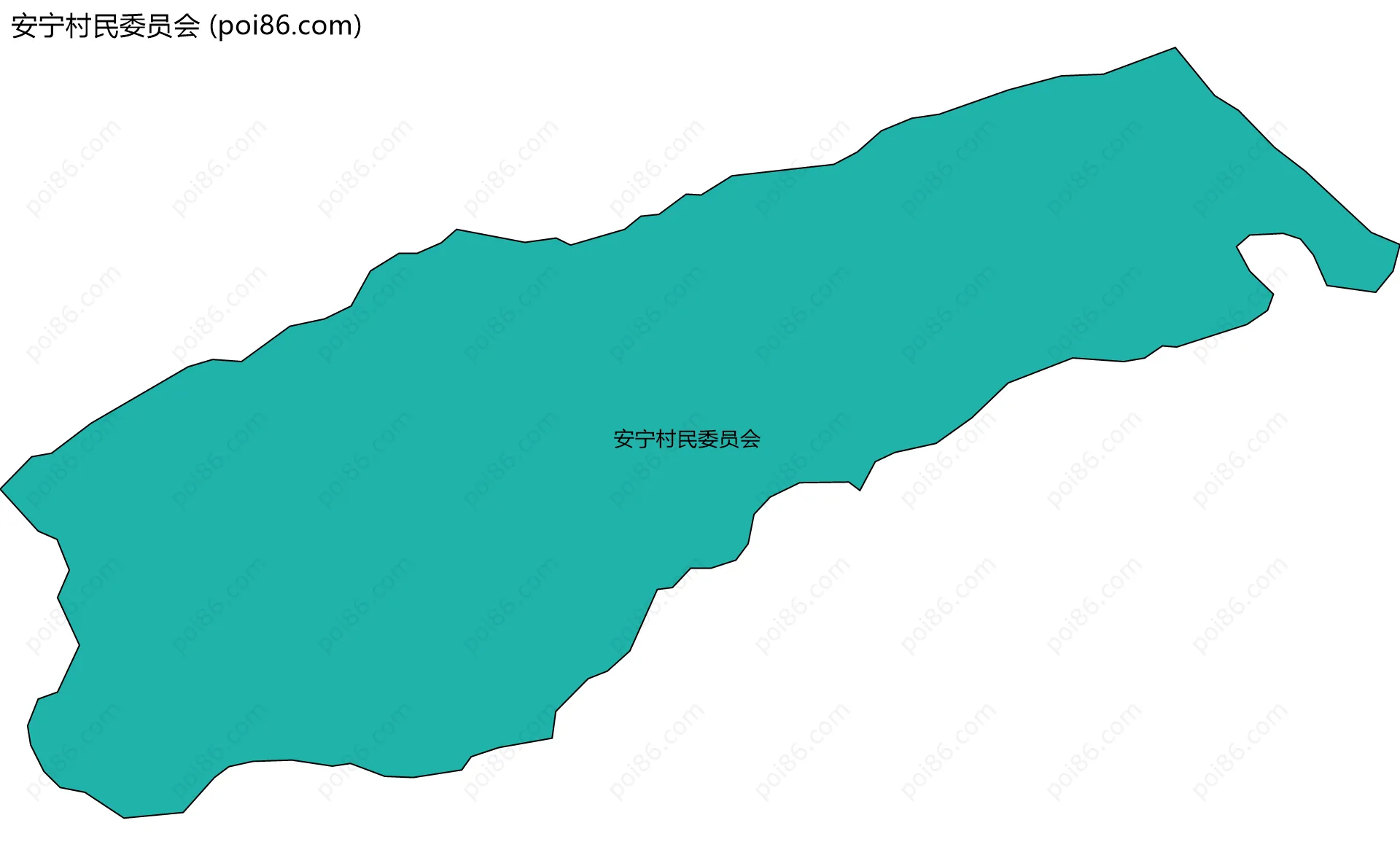 安宁村民委员会边界地图