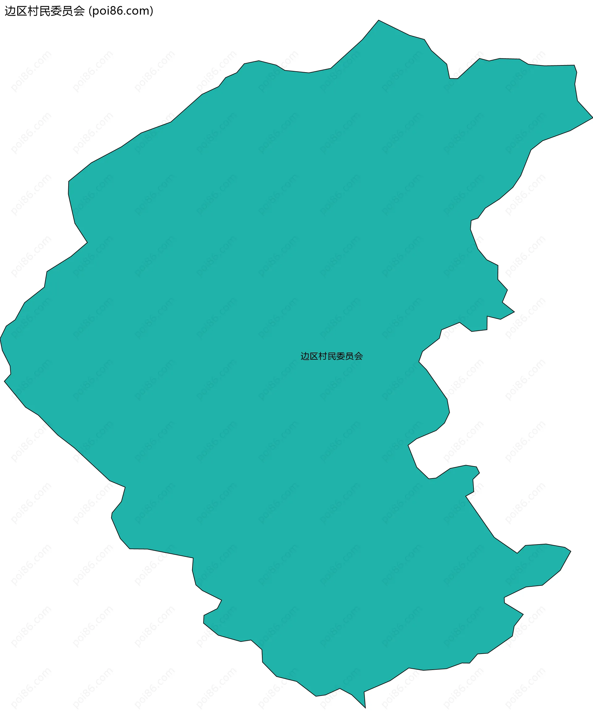 边区村民委员会边界地图