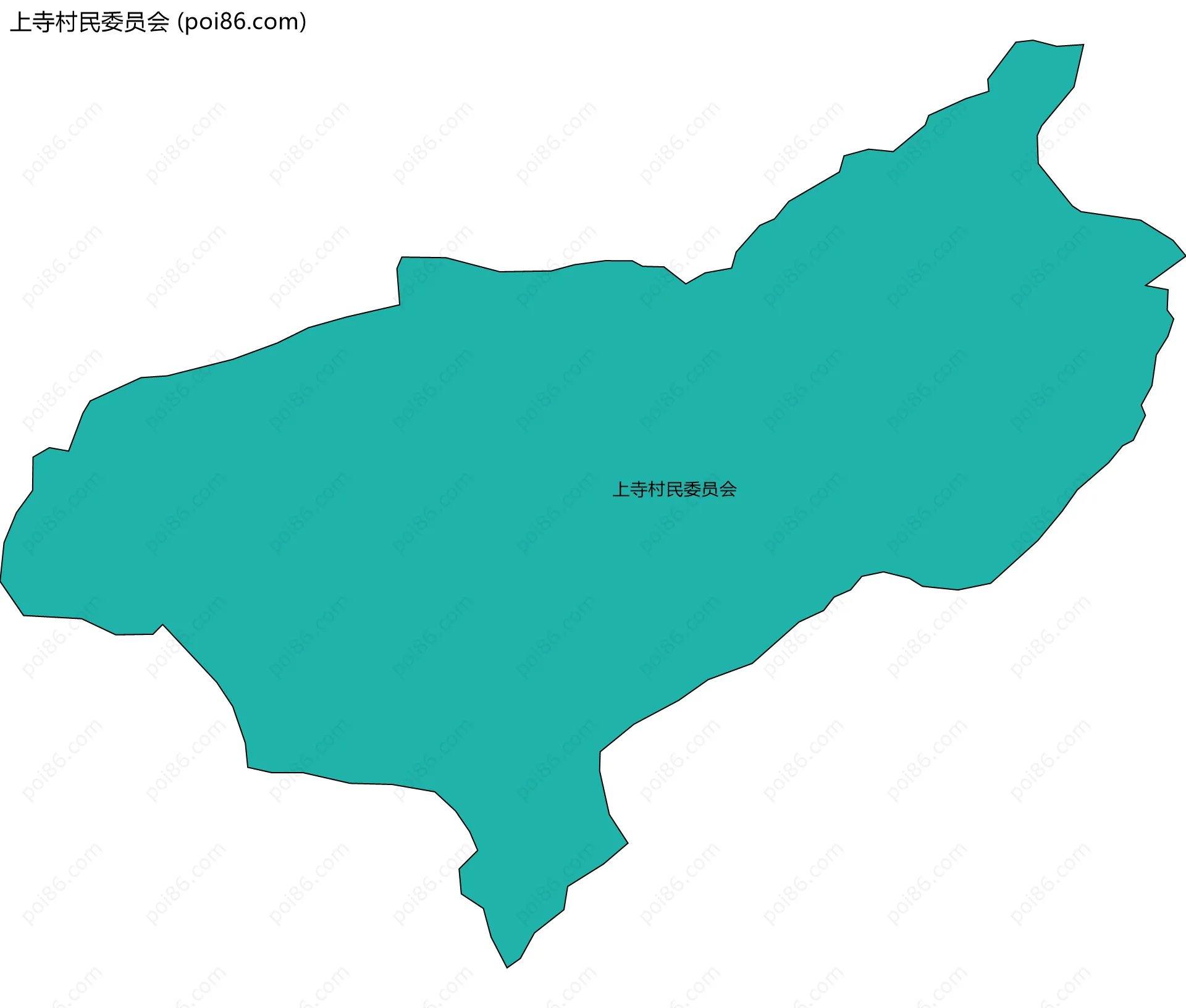 上寺村民委员会边界地图