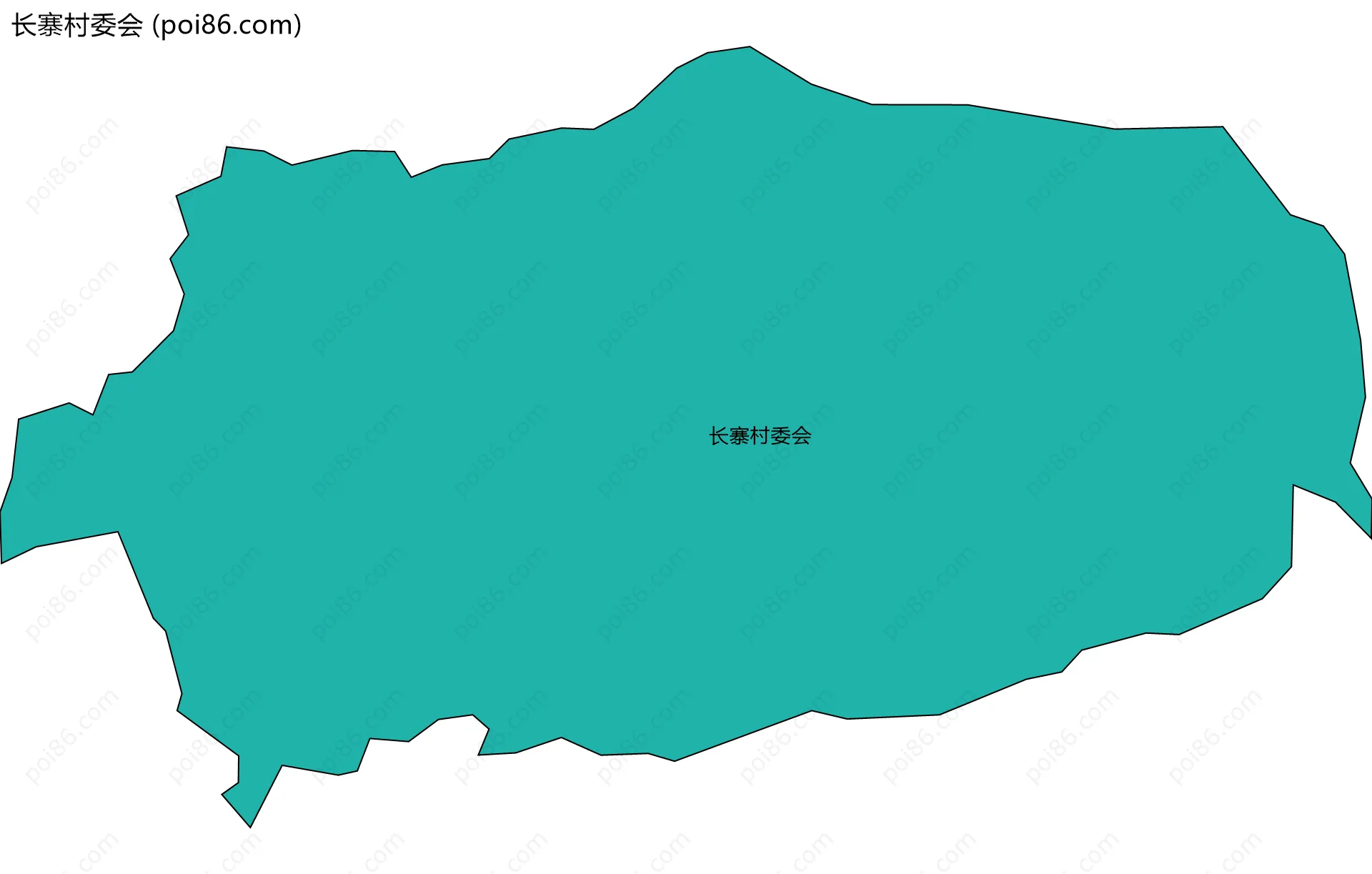 长寨村委会边界地图