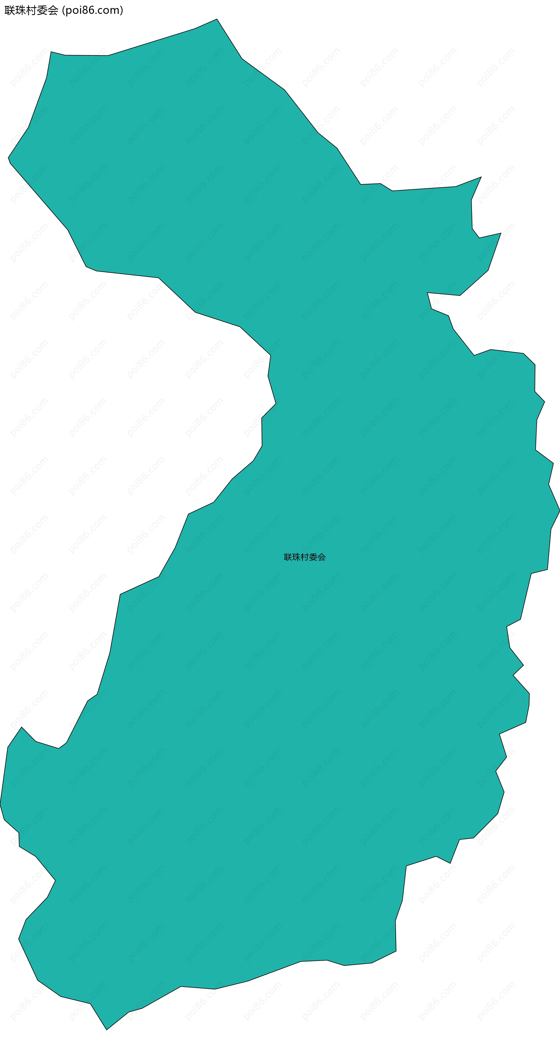 联珠村委会边界地图