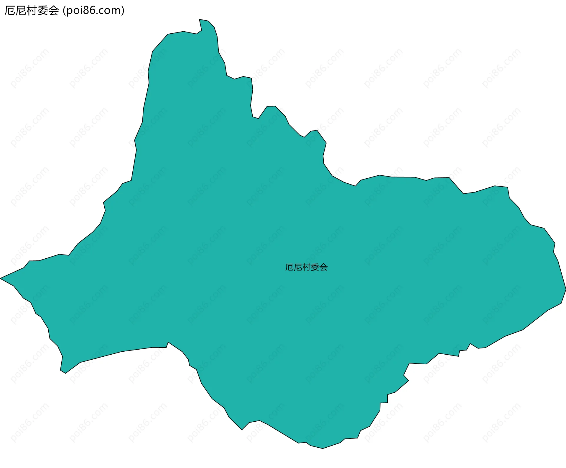 厄尼村委会边界地图