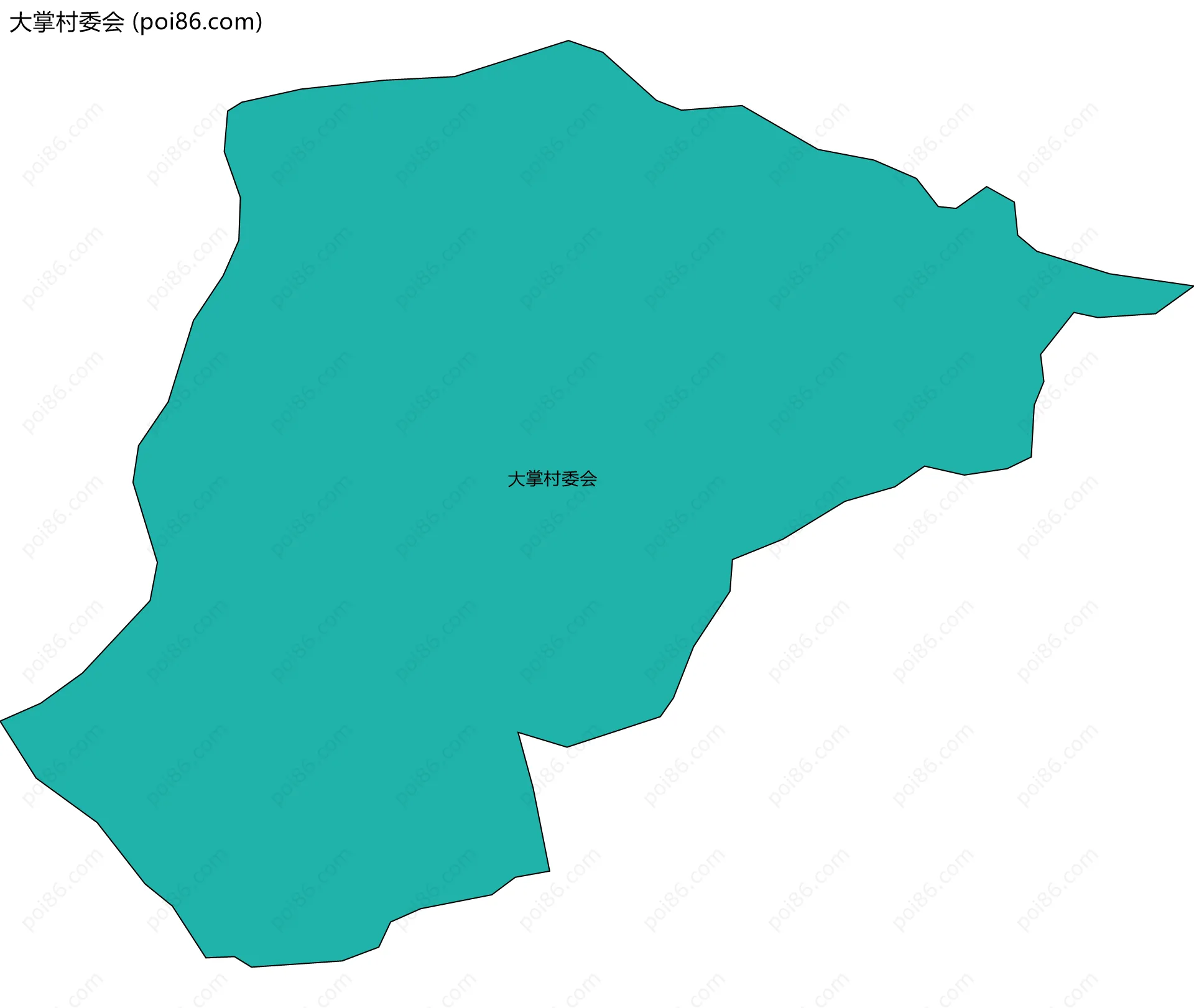 大掌村委会边界地图
