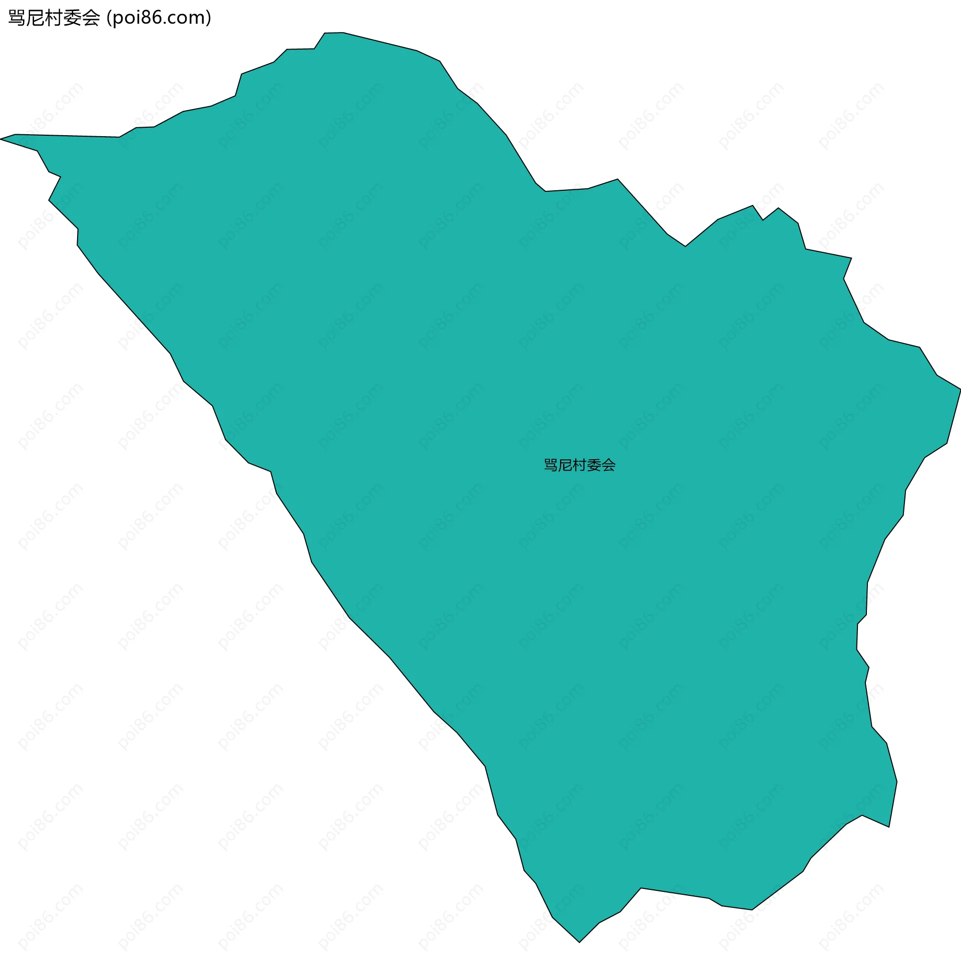 骂尼村委会边界地图