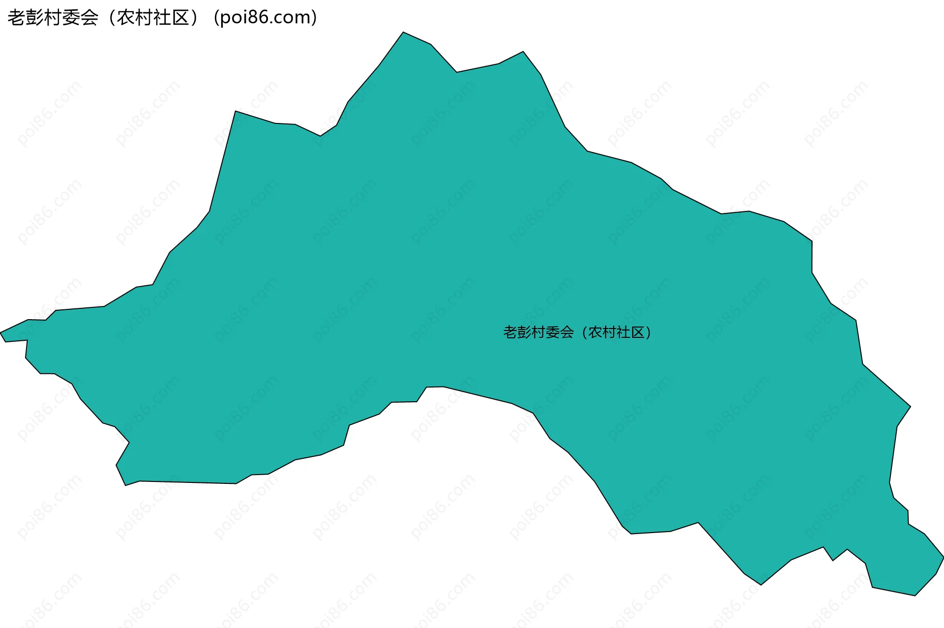 老彭村委会（农村社区）边界地图