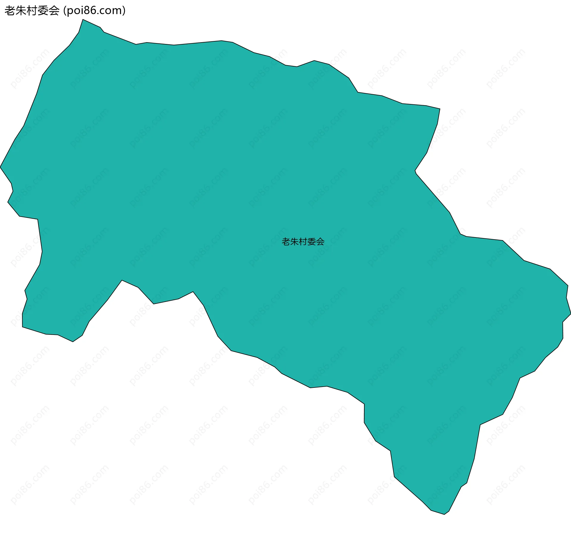老朱村委会边界地图