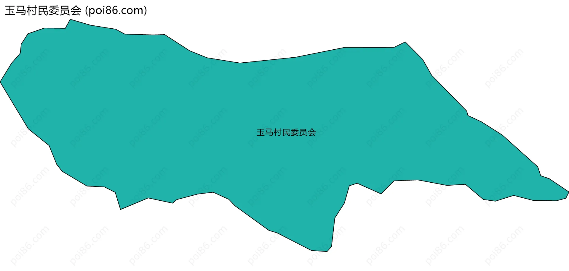 玉马村民委员会边界地图