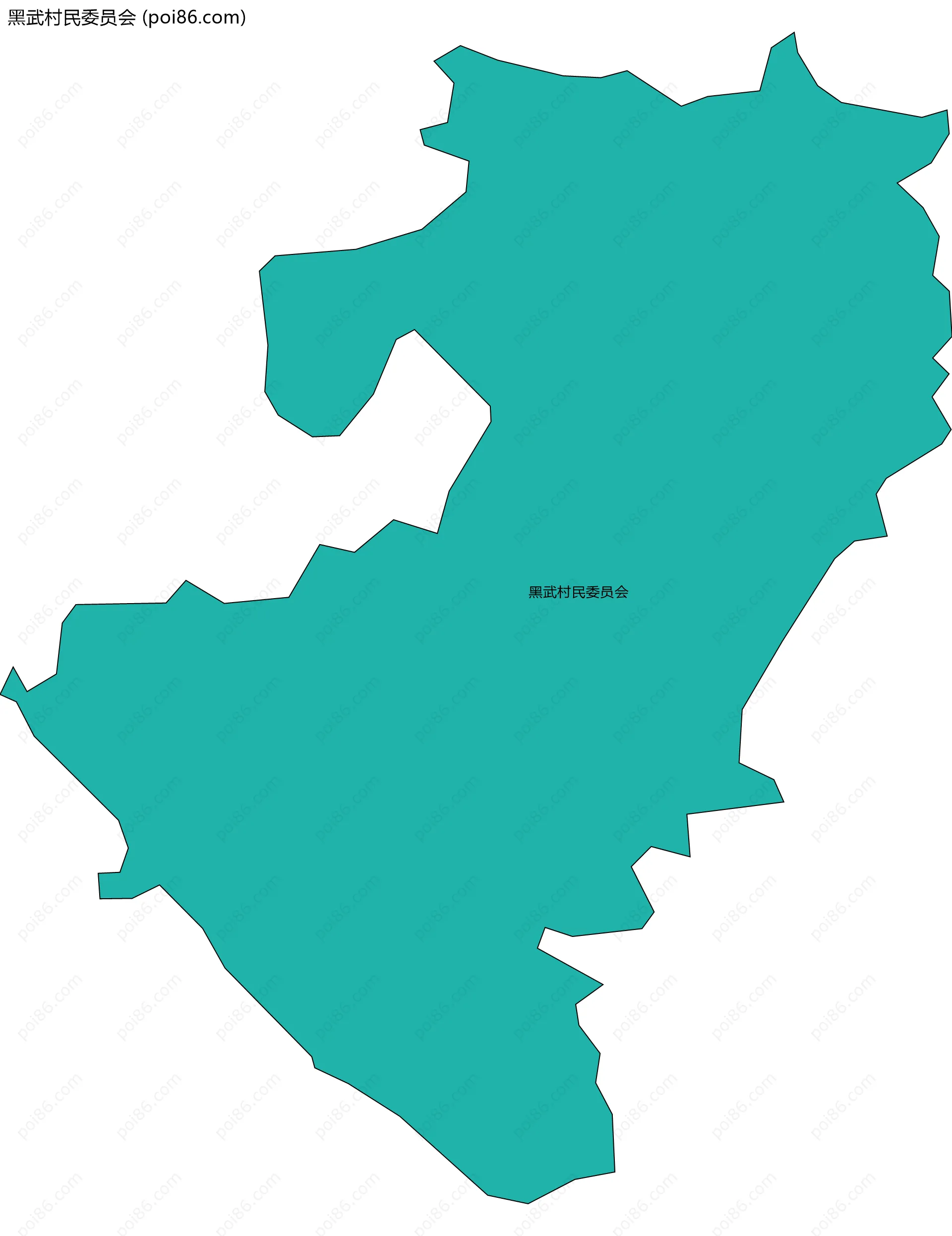 黑武村民委员会边界地图