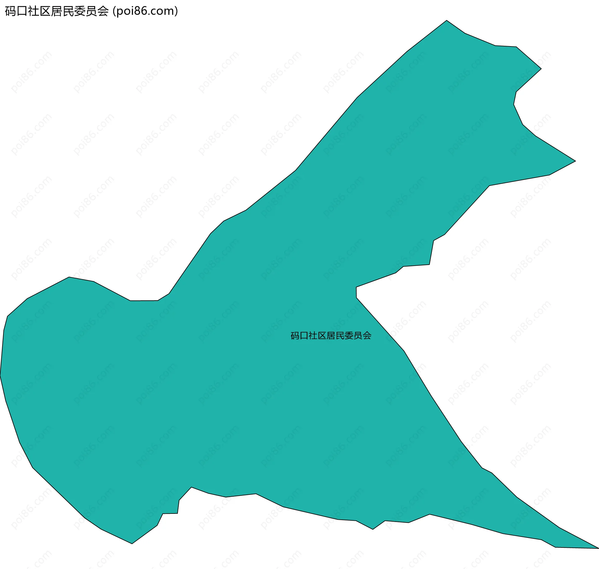 码口社区居民委员会边界地图